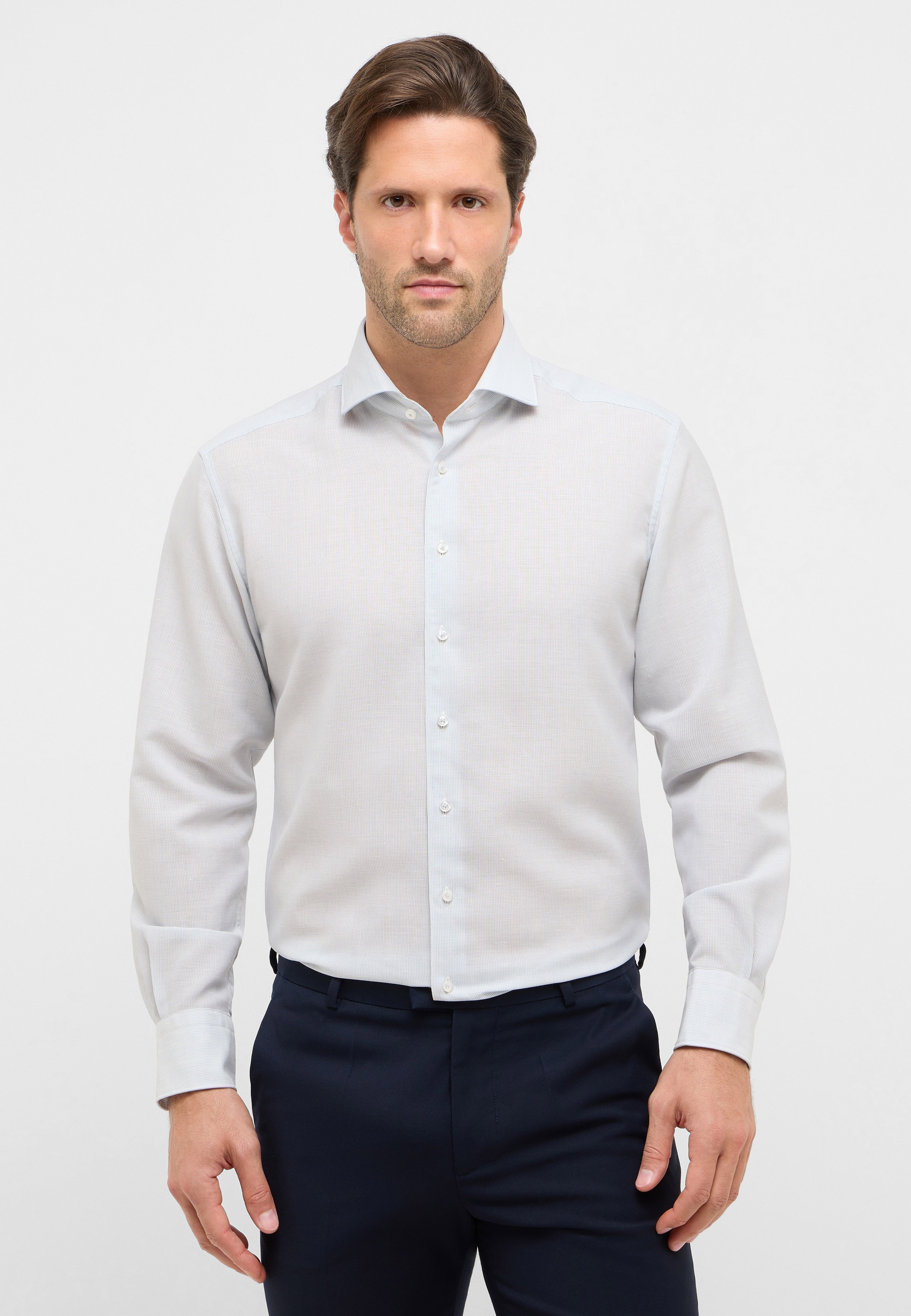 Eterna Langarmhemd "MODERN FIT" EASY IRON (bügelleicht) günstig online kaufen