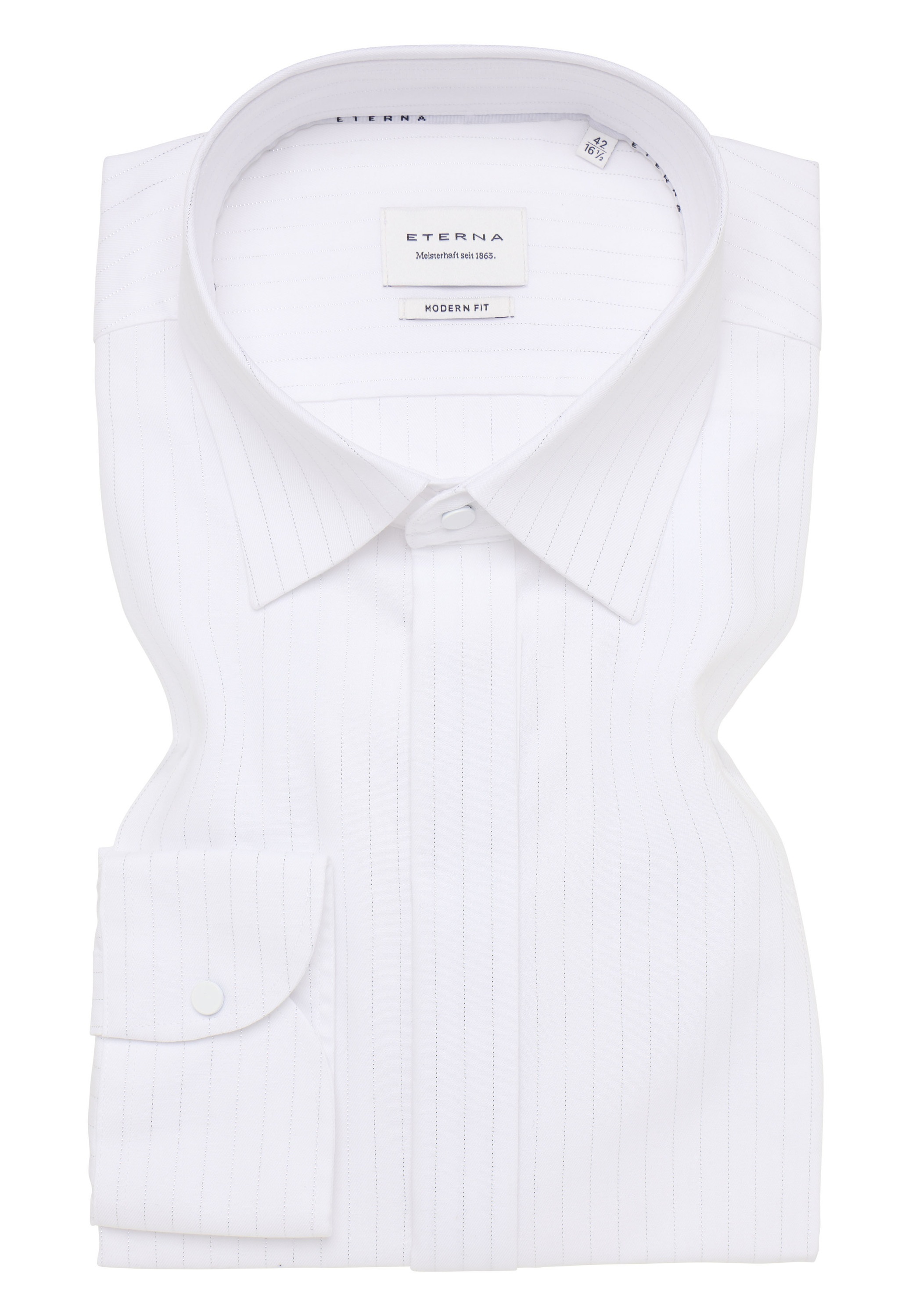 Eterna Langarmhemd »MODERN FIT« EASY IRON (bügelleicht)