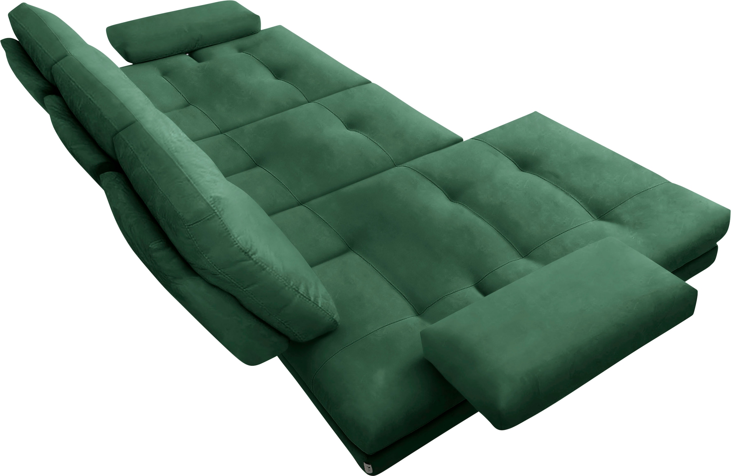 CALIA ITALIA Ecksofa »Toby Wing, L-Form, Designsofa mit sensationellem Sitzkomfort«, inklusive Sitztiefenverstellung, Füße in chrom glänzend