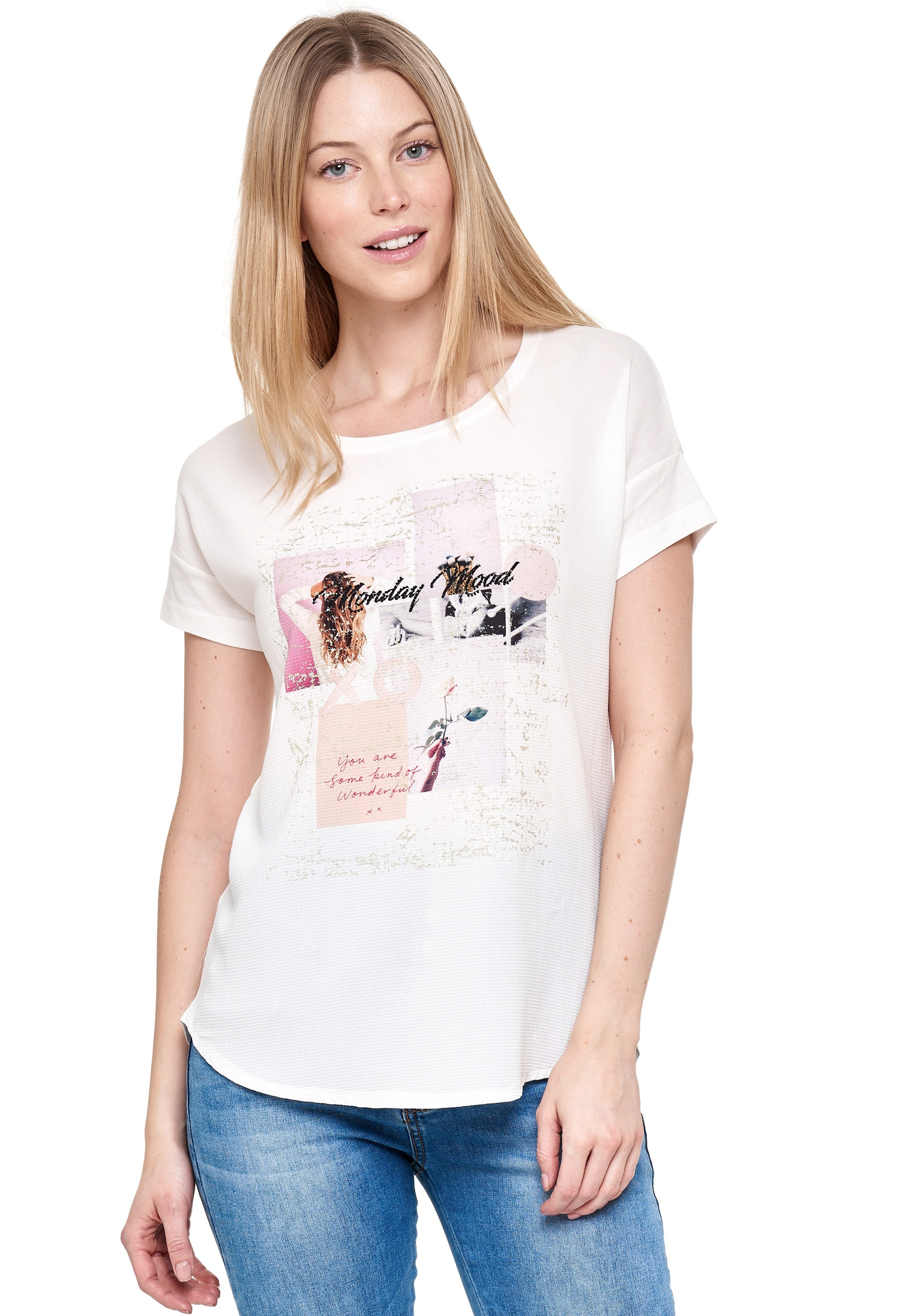 online mit | T-Shirt, BAUR stilbewusstem bestellen Frontprint Decay