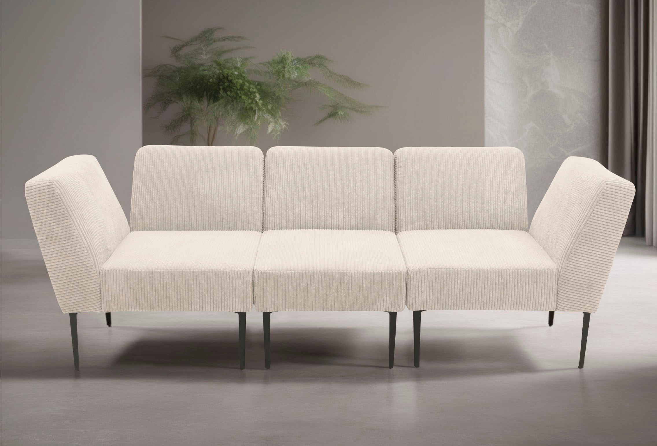DOMO collection Sofa-Eckelement »700010 Lieferzeit nur 2 Wochen, auch einzeln stellbar«, Modul - als Ecke oder Abschluss einsetzbar, Cord-Bezug