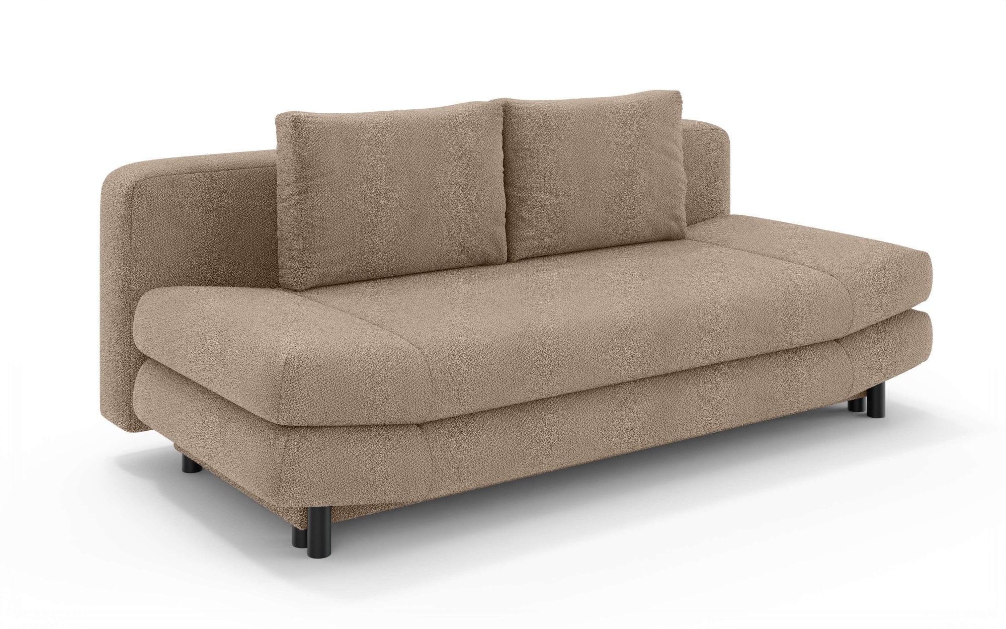 Home affaire 3-Sitzer »LENNARA Schlafsofa mit Bettkasten, Maße B/T/H: 209/96/86 cm«, Sofa mit Wellenunterfederung, hoher Sitzkomfort