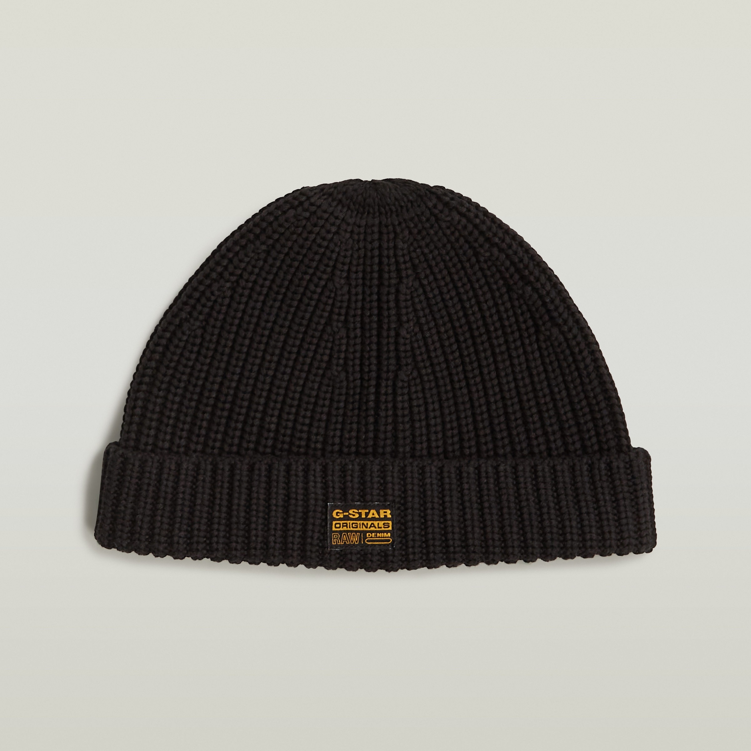 G-STAR Strickmütze »Originals Fisherman Beanie«, mit Label