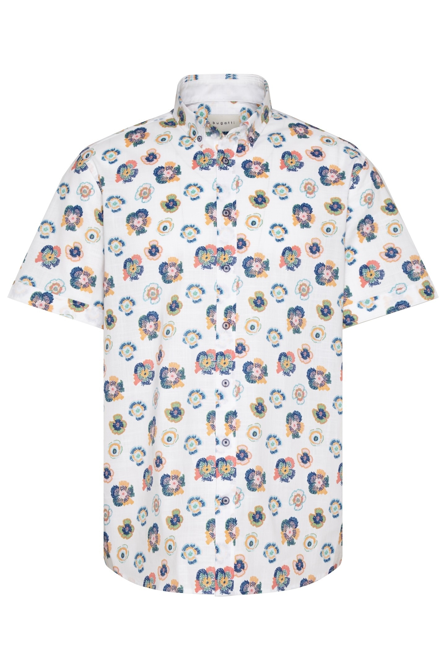 bugatti Langarmhemd, mit floralem Print