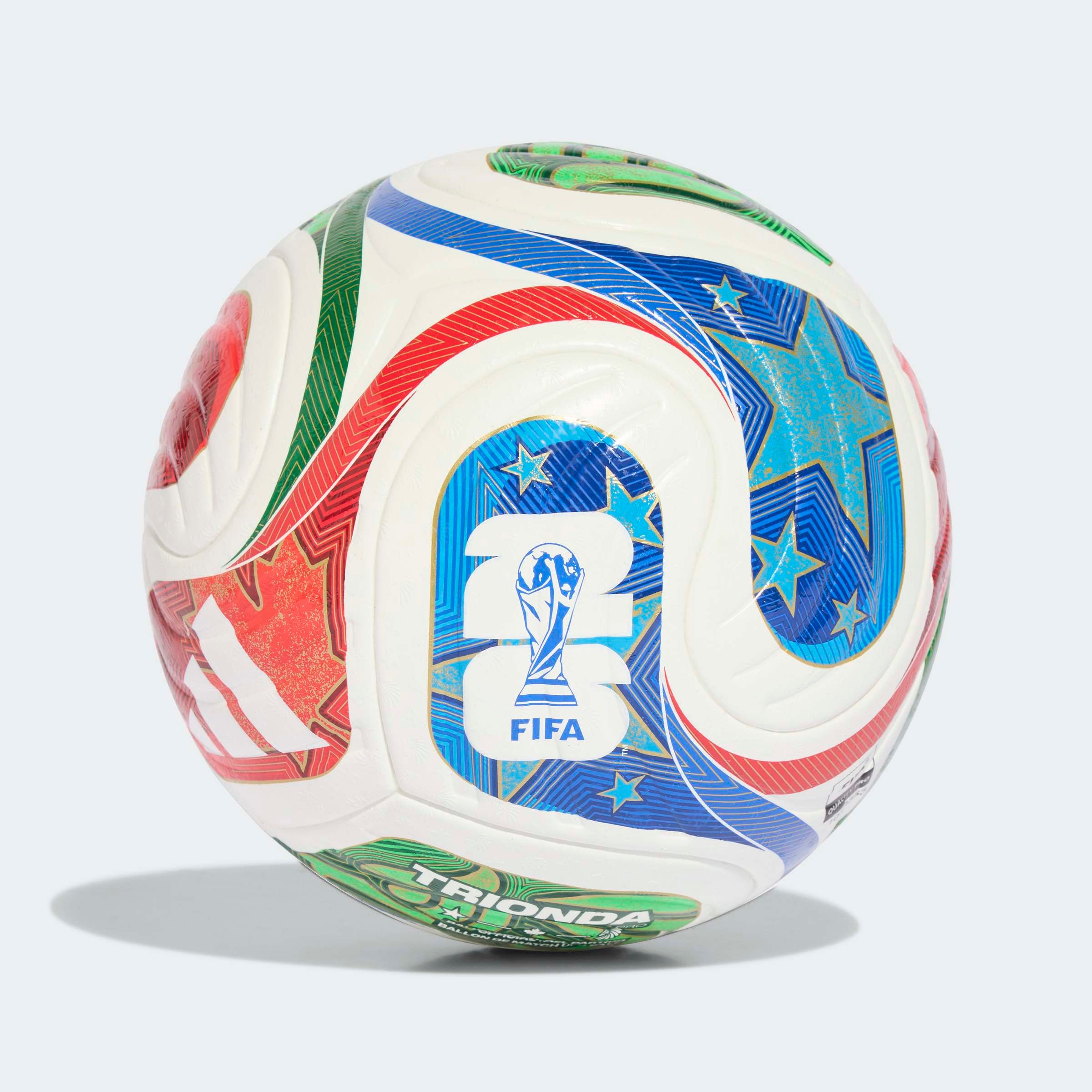 Adidas Ballon De Football Fifa World Cup 26™ Trionda Pro White / Solar Blue / Hi-Res Red / Flash Lime 5 unisex 3