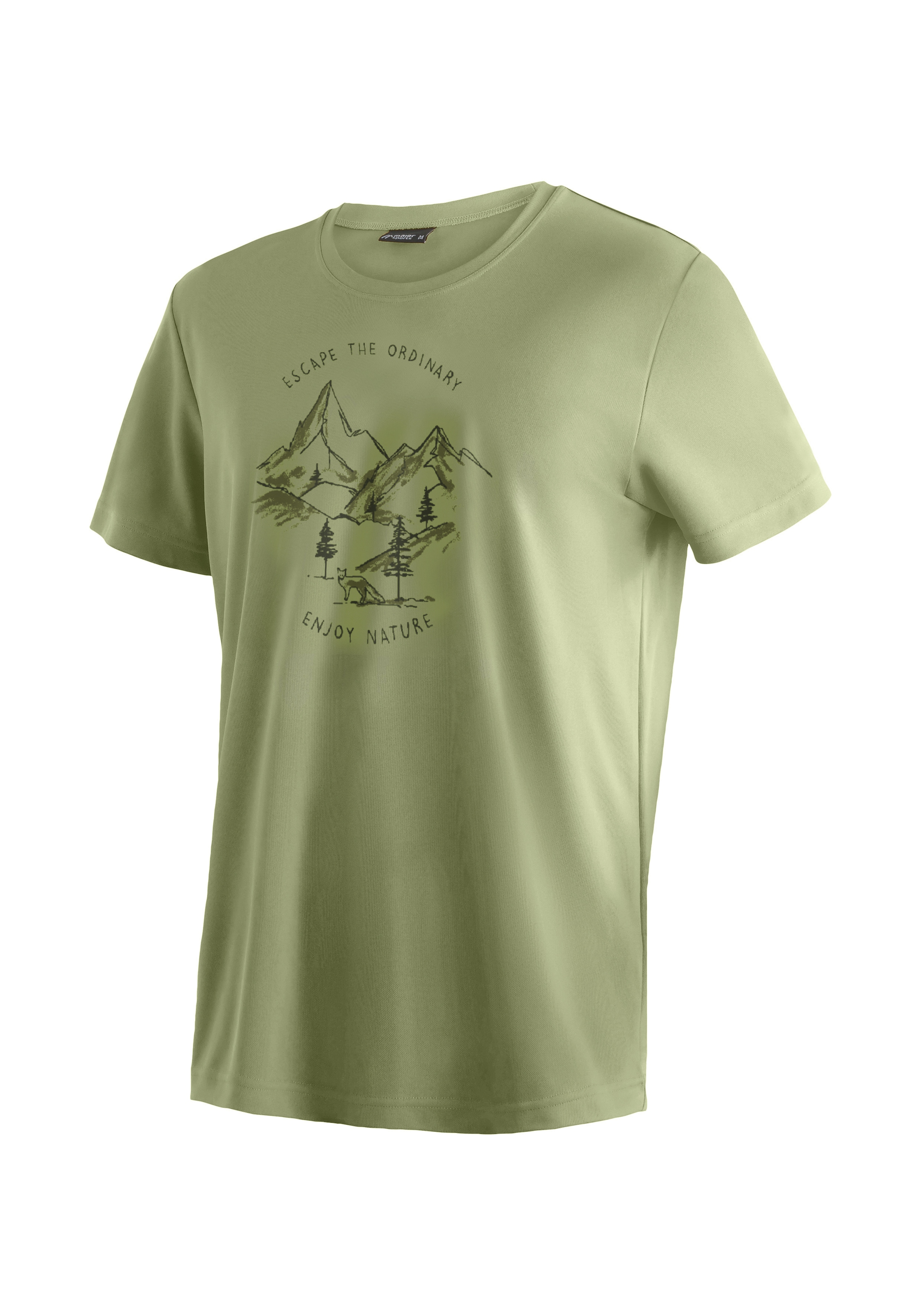 Maier Sports T-Shirt "Dieter Print" Herren Funktionsshirt, Freizeitshirt mi günstig online kaufen