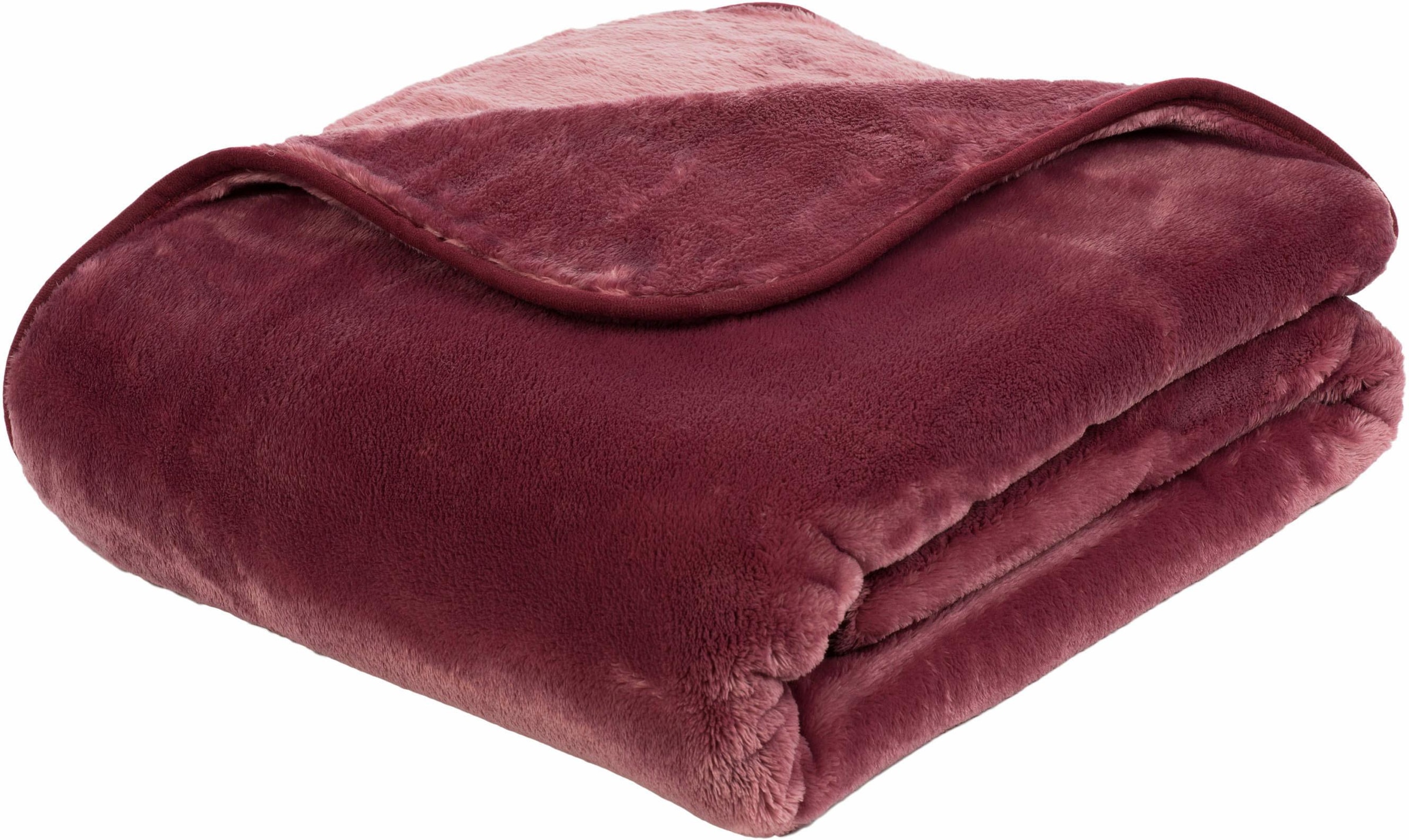Wohndecke GÖZZE, B:130cm L:170cm, lila, Polyester, Wohndecken, "Premium Cashmere Feeling", mit premium Cashmere Feeling, Kuscheldecke