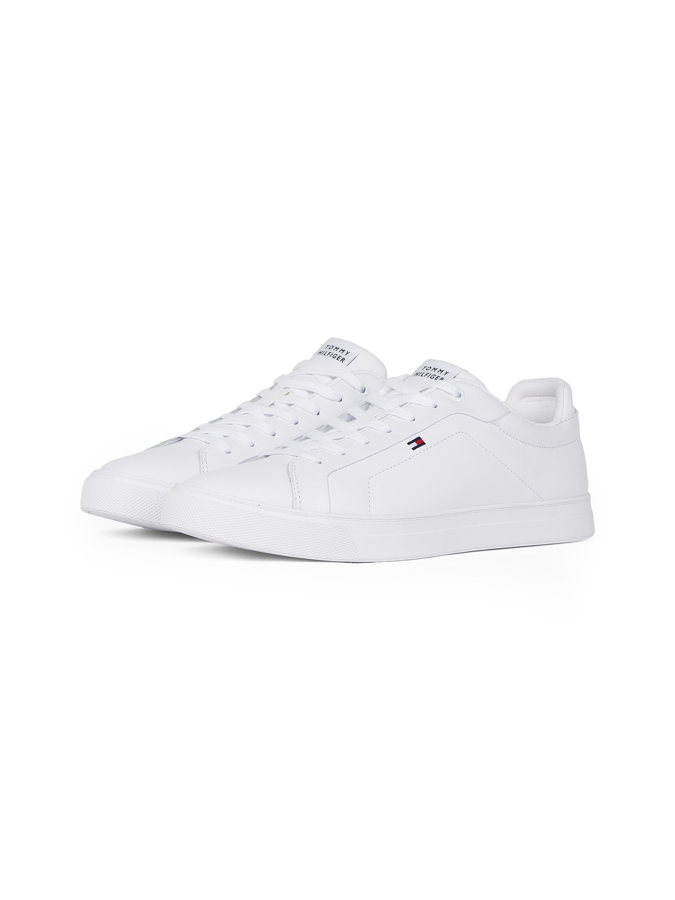 Tommy Hilfiger Sneaker "ICON COURT LTH FLAG ESS", Freizeitschuh, Halbschuh, günstig online kaufen