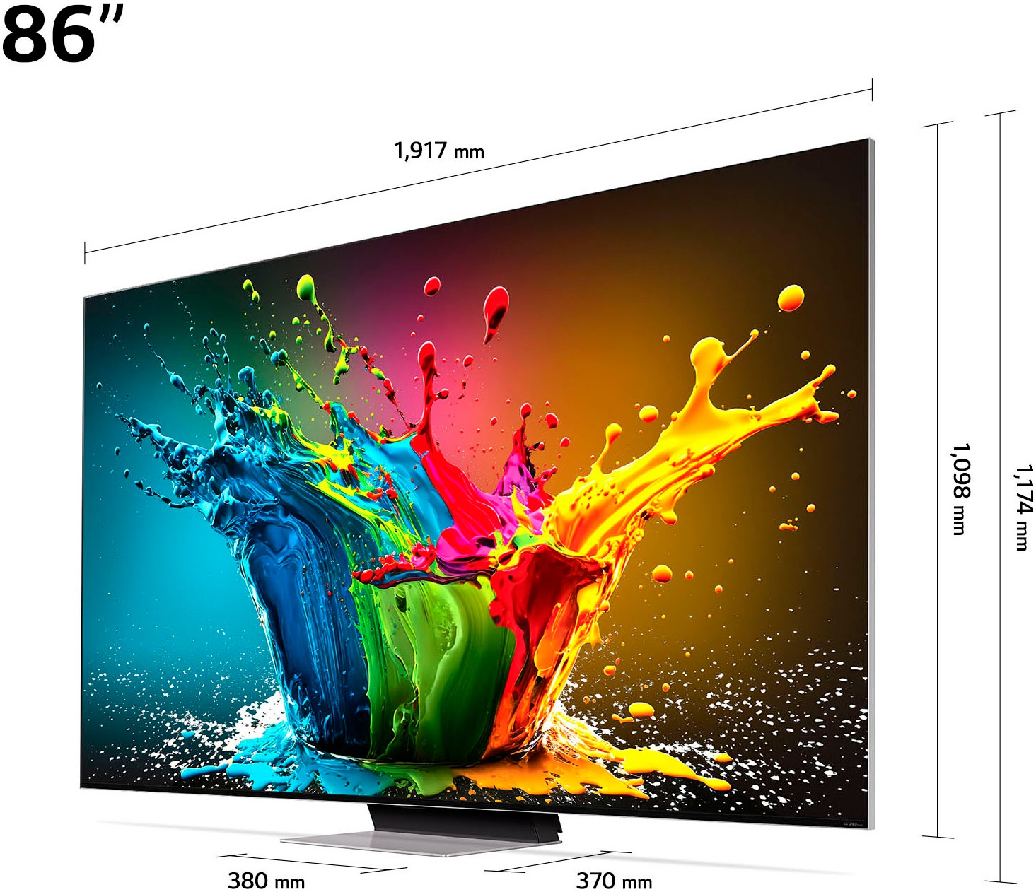 LG QNED-Fernseher »86QNED99T9B«, 8K, Smart-TV