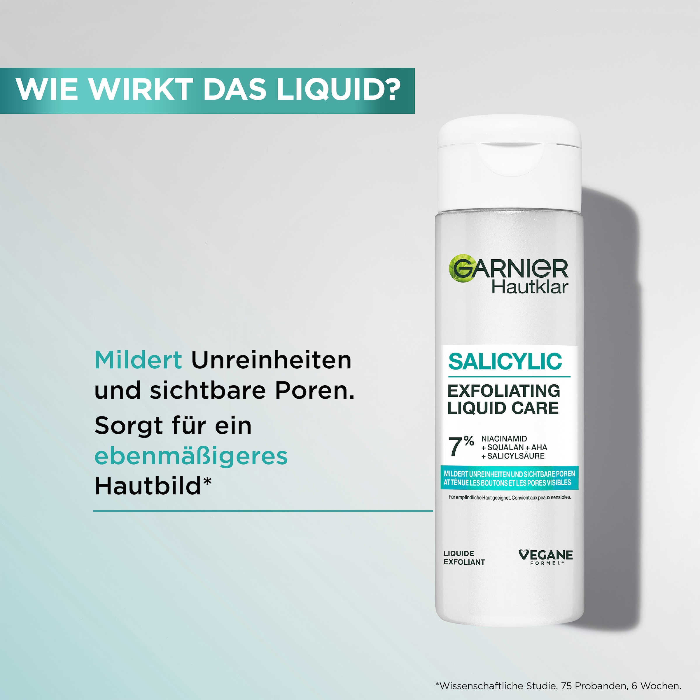 GARNIER Gesichtsfluid »Garnier Salicylic Exfoliating Liquid Care«