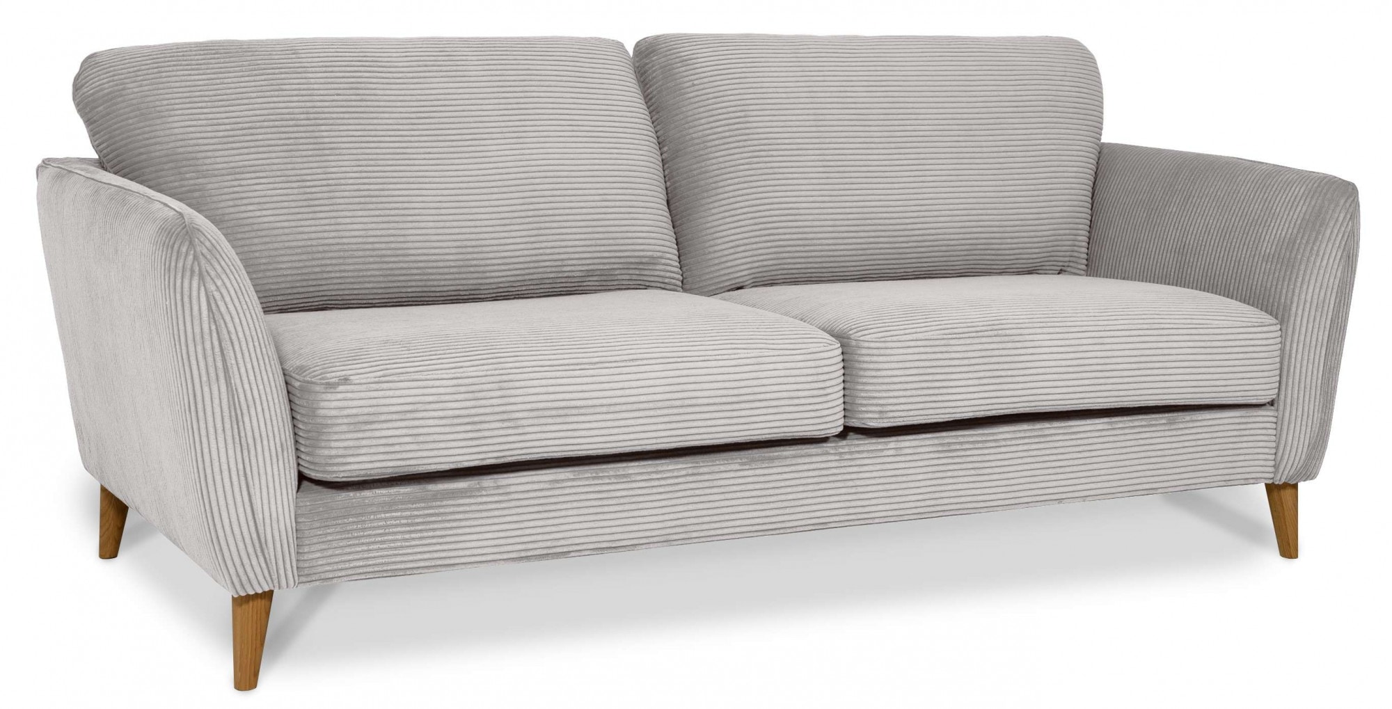 Home affaire 3-Sitzer »MARSEILLE Sofa 206 cm«, mit Massivholzbeinen aus Eiche, verschiedene Bezüge und Farbvarianten