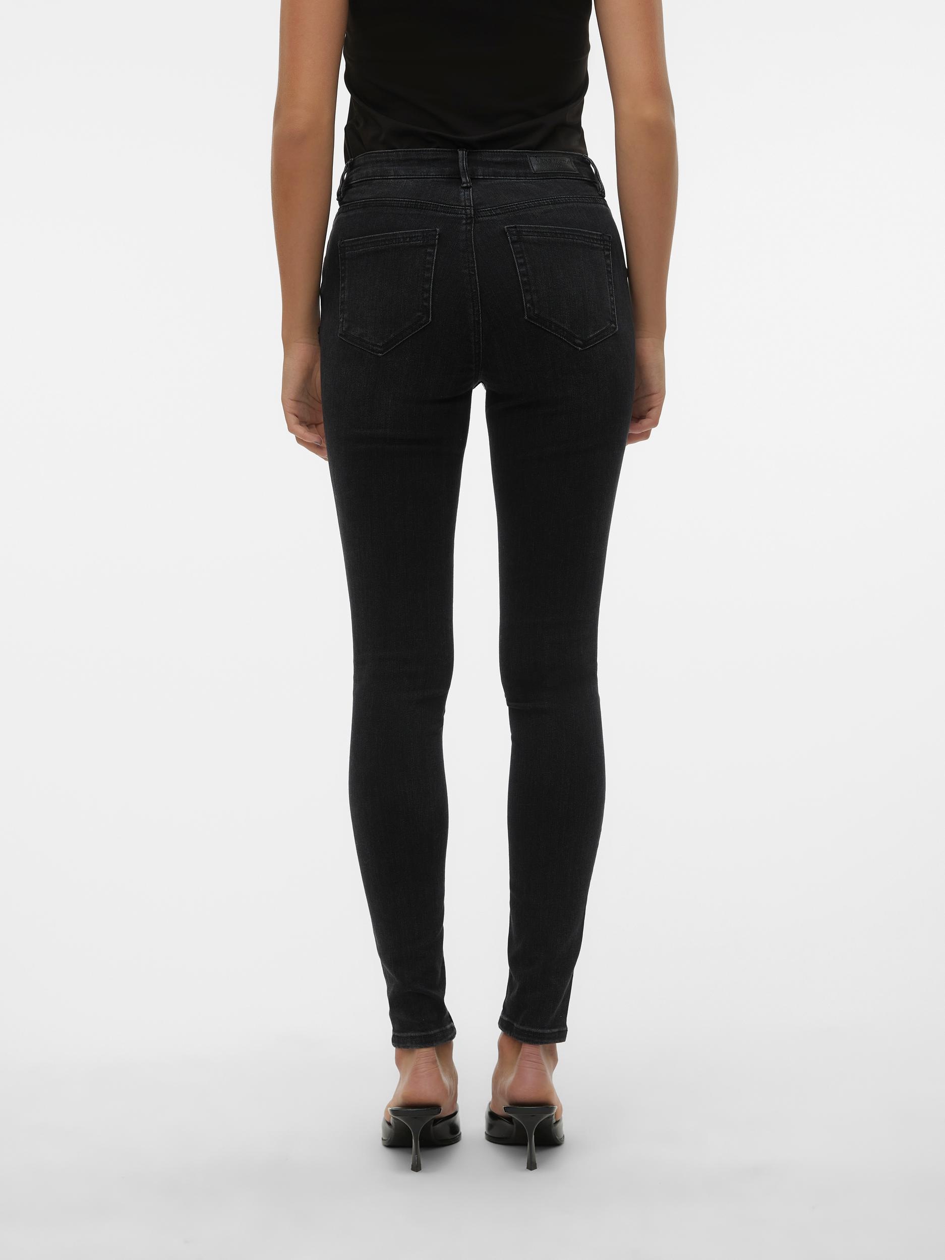 Vero Moda Skinny-fit-Jeans "VMFLASH MR SKINNY JEANS LI111 NOOS" Baumwollmis günstig online kaufen