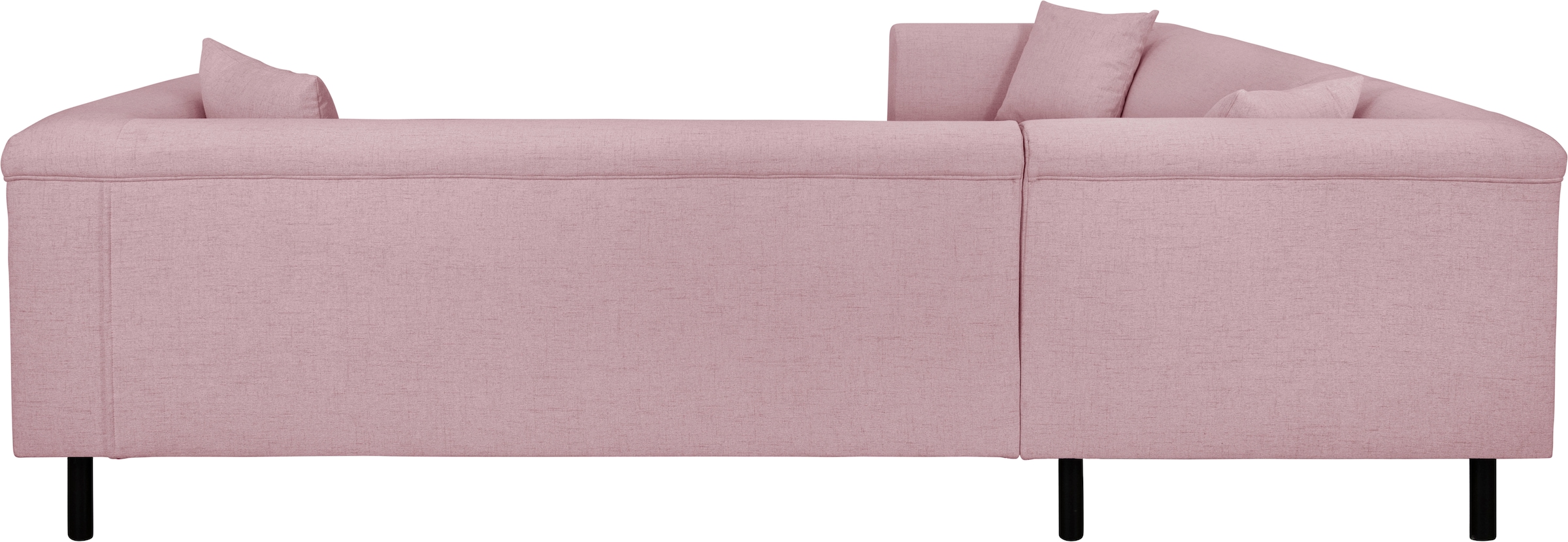 INOSIGN Ecksofa »AGNIA L-Form  B/T/H: 244/244/71 cm«, incl. Zierkissen, gleichschenklig, auch in Cord