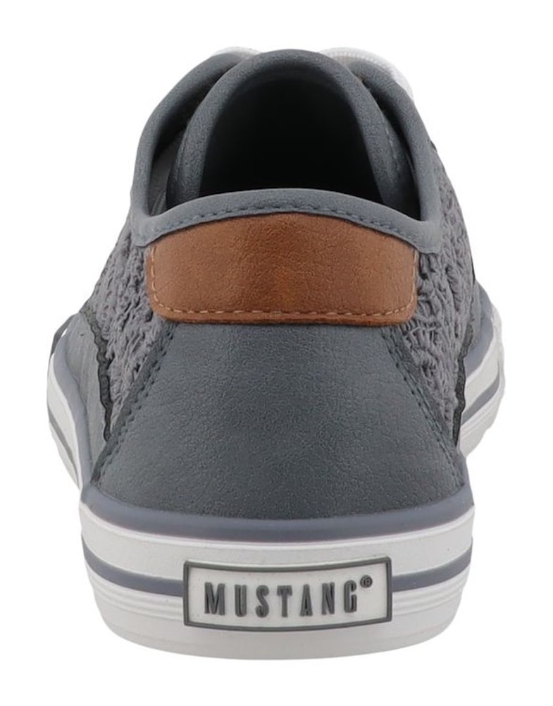 Mustang Shoes Sneaker »Winona«  Freizeitschuh, Halbschuh, Schnürschuh mit Makramee-Stickerei
