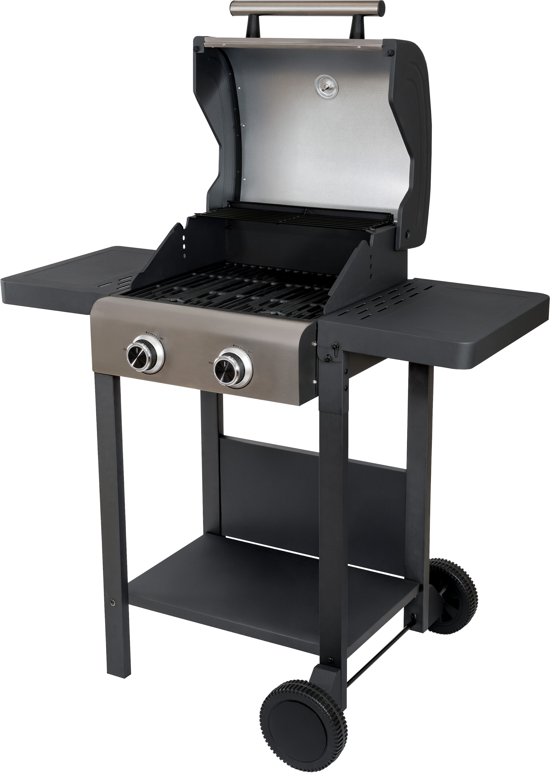 Unold Standgrill »Barbecue Grillwagen Buddy« Grilltemperaturen von über 300 °C, Inkl. wasserabweisender Schutzhülle