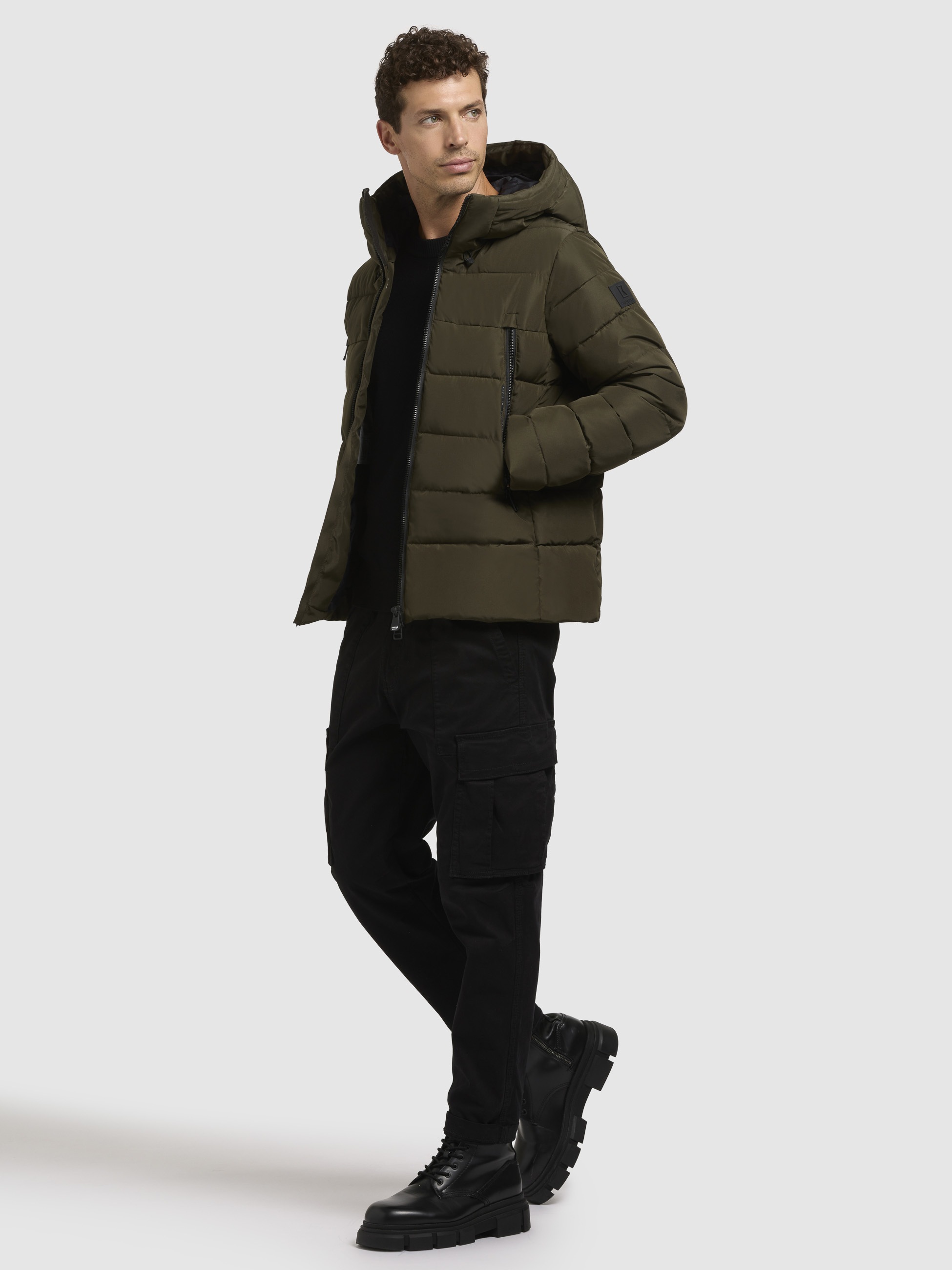 khujo Steppjacke »WOU«, mit Kapuze