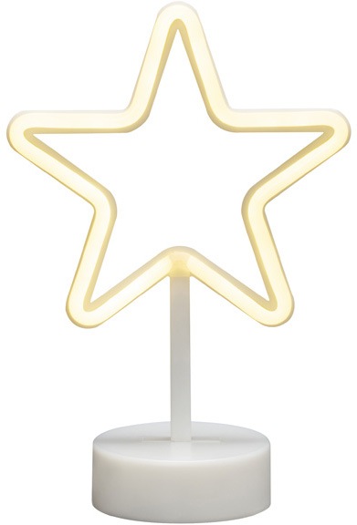 KONSTSMIDE LED Stern "Weihnachtsstern, Schlauchsilhouette Stern, Weihnachtsdeko", mit 6h Timer, 78 warm weiße Dioden