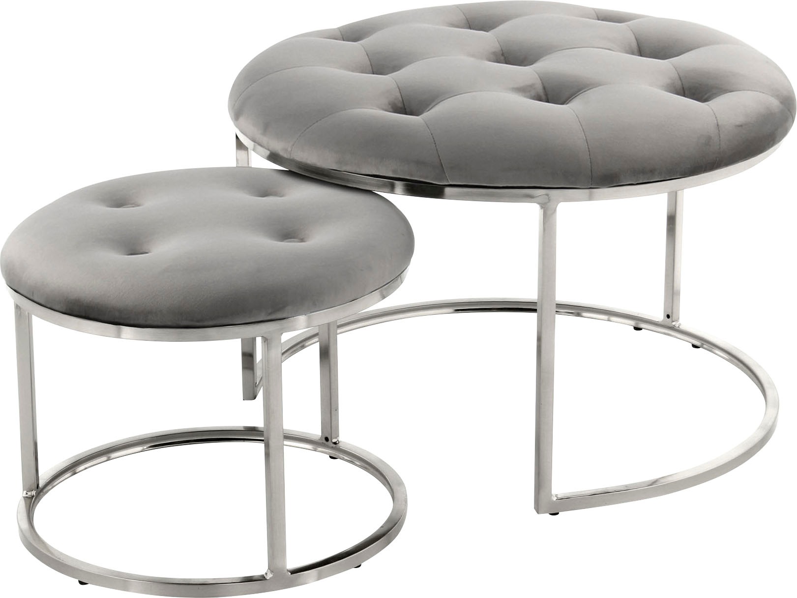Kayoom Sitzhocker "Hocker Myla 2er-Set, praktisch ineinander schiebbar" Set günstig online kaufen