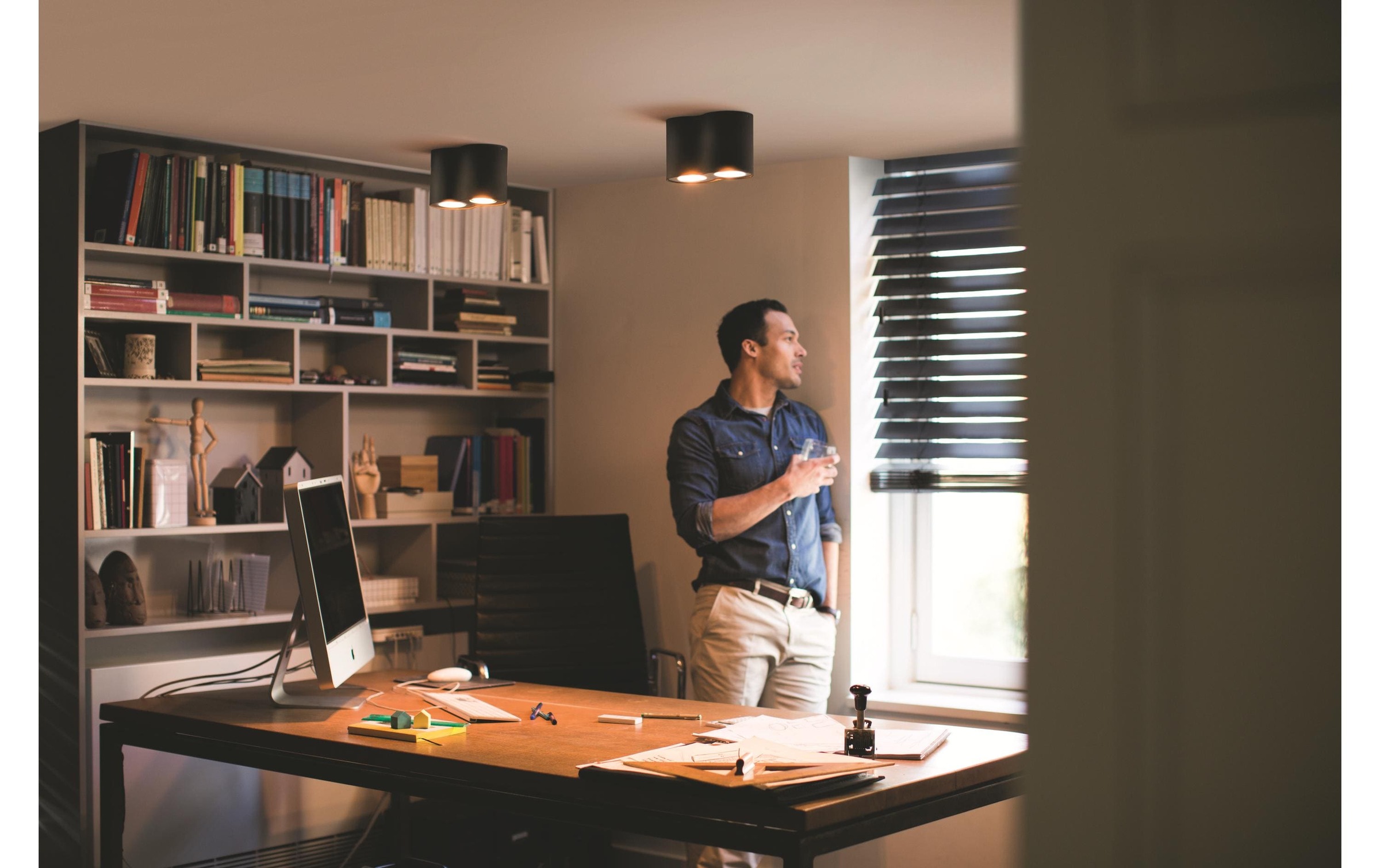 Philips Hue LED Deckenleuchte »Pillar inkl. Dimmschalter« GU10 Kaltweiß | Tageslichtweiß | Warmweiß