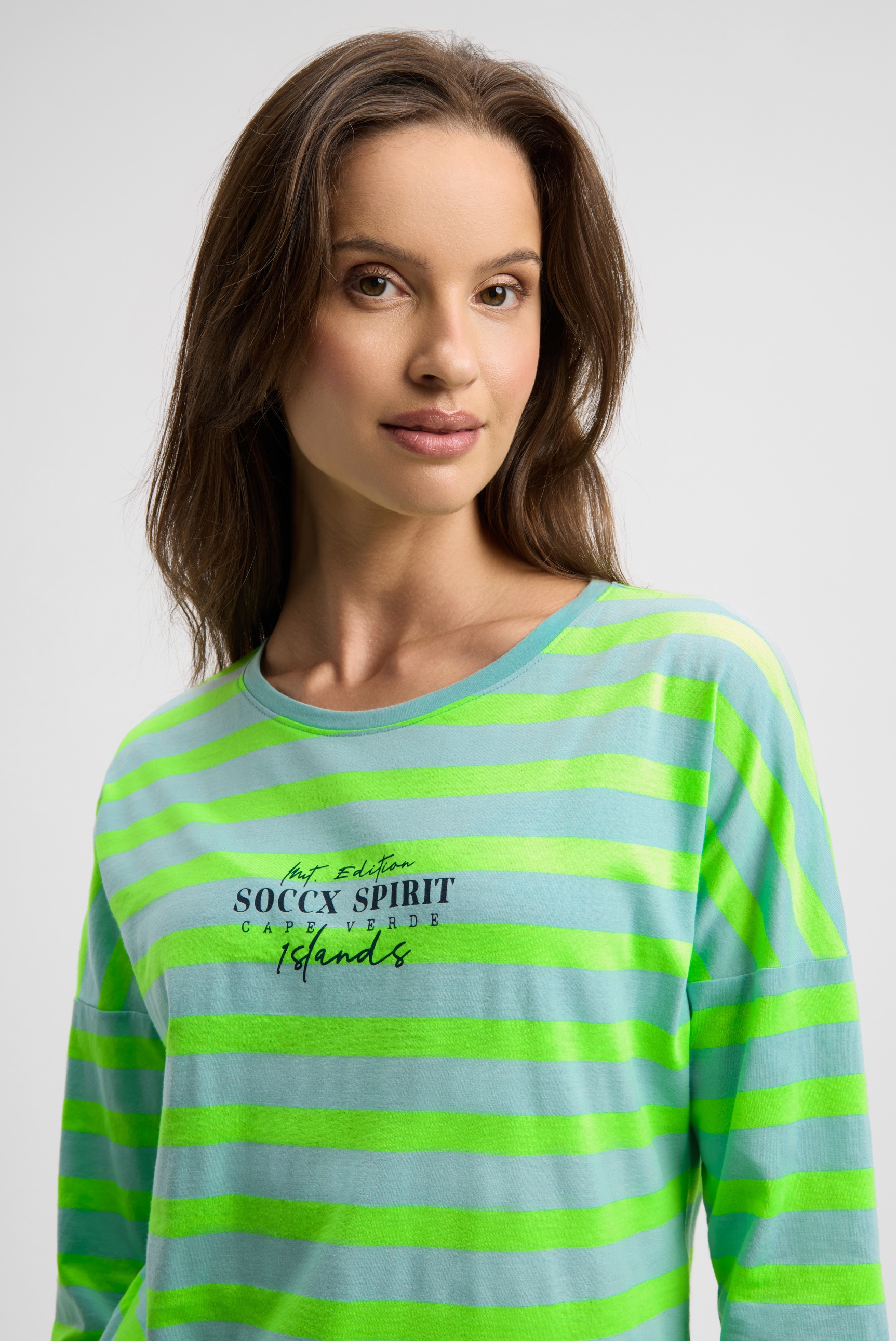 SOCCX Rundhalsshirt mit Baumwolle