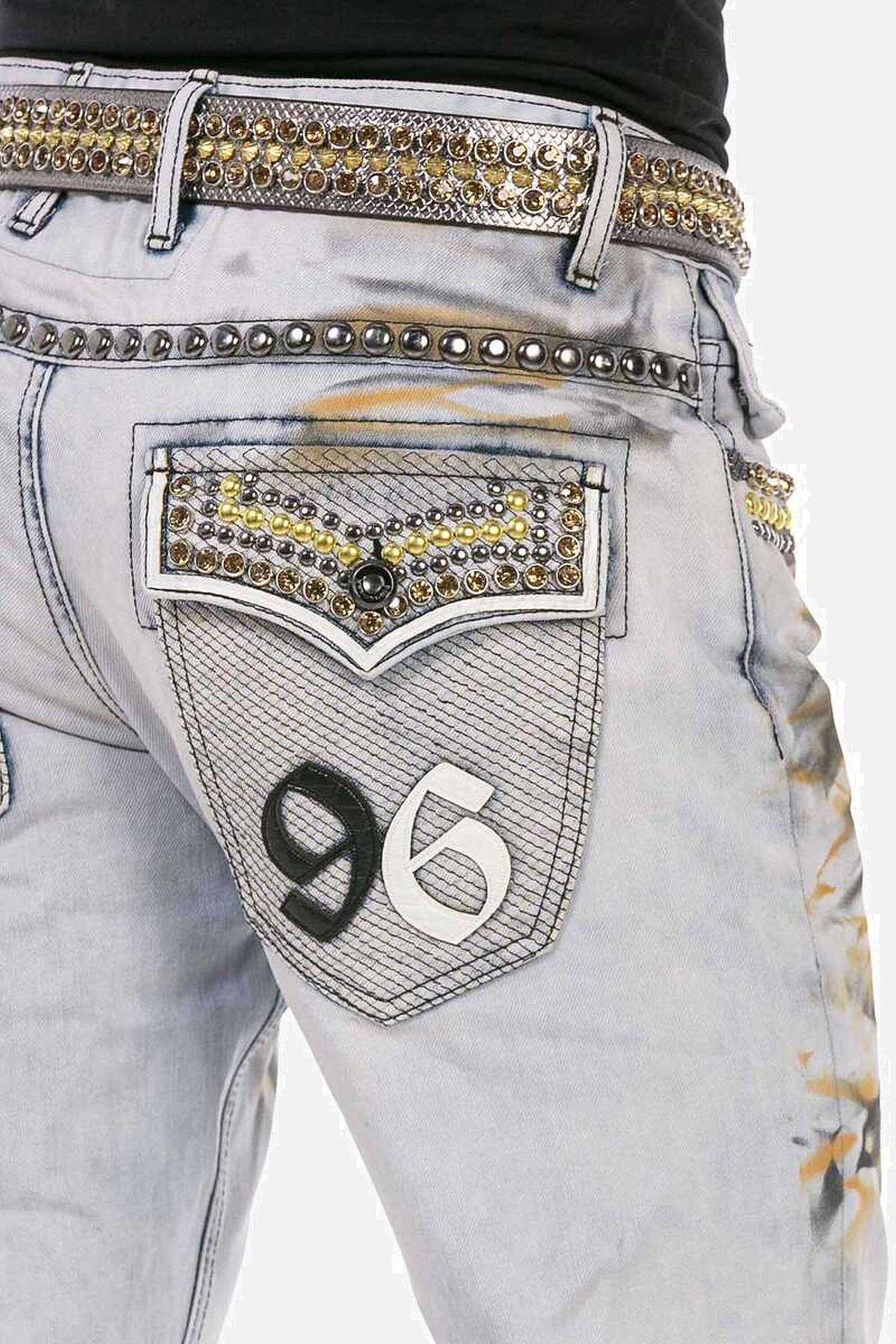 Cipo & Baxx 5-Pocket-Jeans »Jeans«, in extravagantem Look, CD733