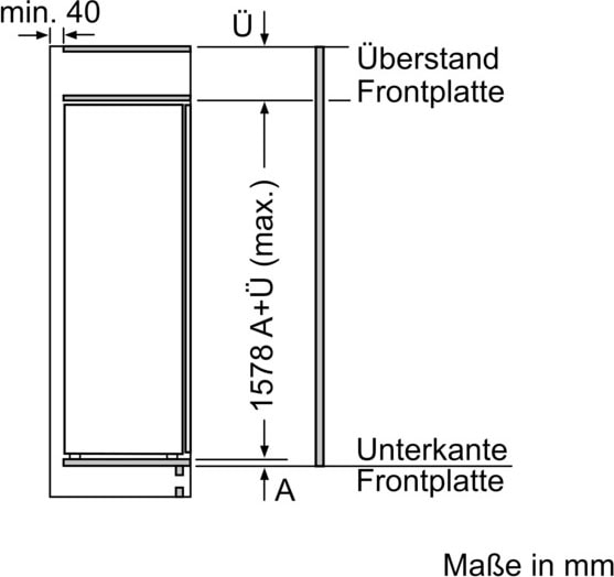 cm 157,7 breit BAUR »KIL72AFE0«, auf KIL72AFE0, cm Raten Einbaukühlschrank BOSCH 55,8 hoch, |