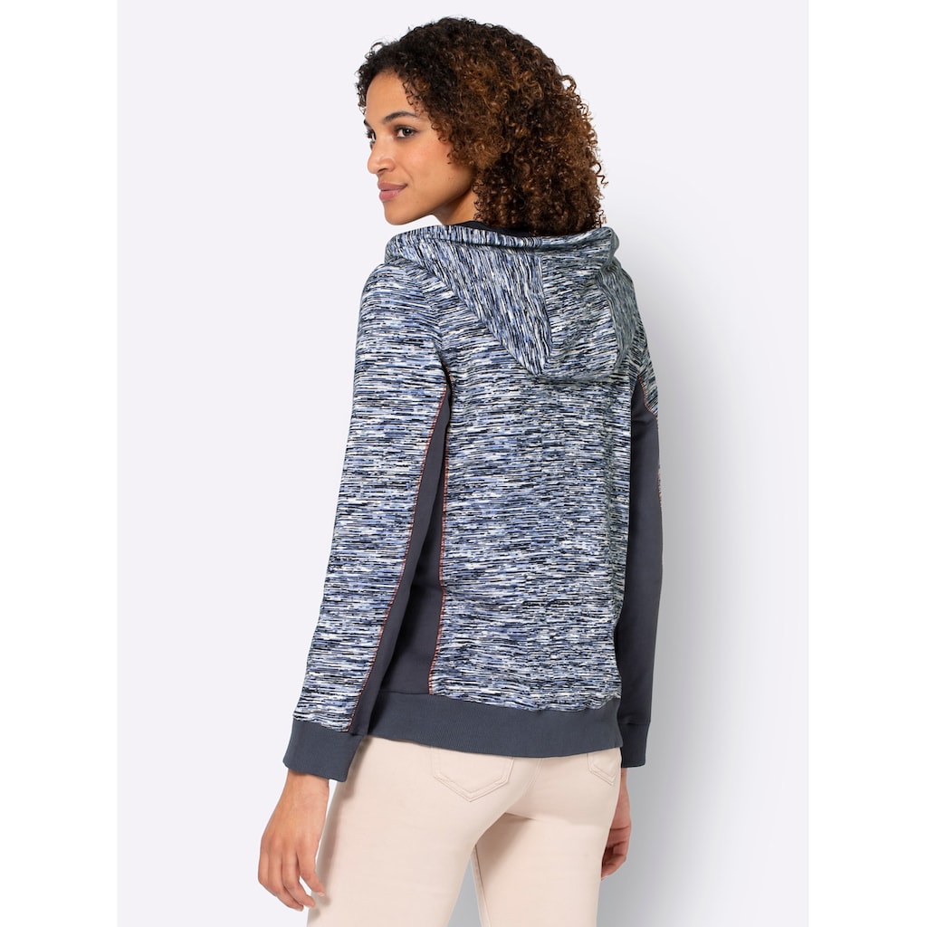 Casual Looks Shirtjacke »Sweatjacke«, (1 tlg.)