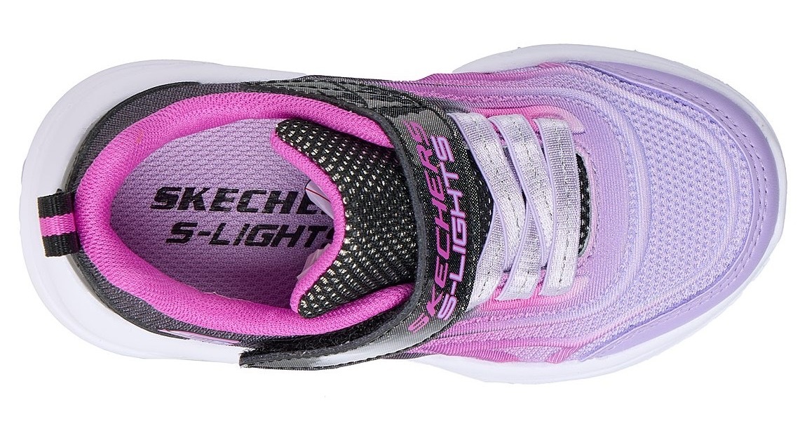 Skechers Sneaker »SKECHERS SOLA GLOW«, Babyschuh mit Klettverschluss, Größenschablone zum Download