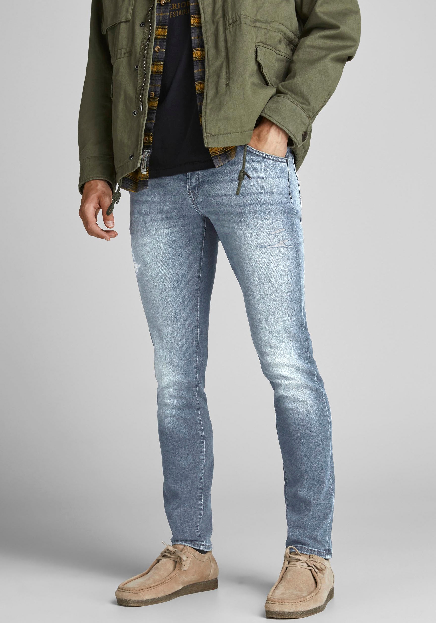 Jack & Jones Slim-fit-Jeans "JJIGLENN JJFOX AGI 304 50SPS NOOS" günstig online kaufen