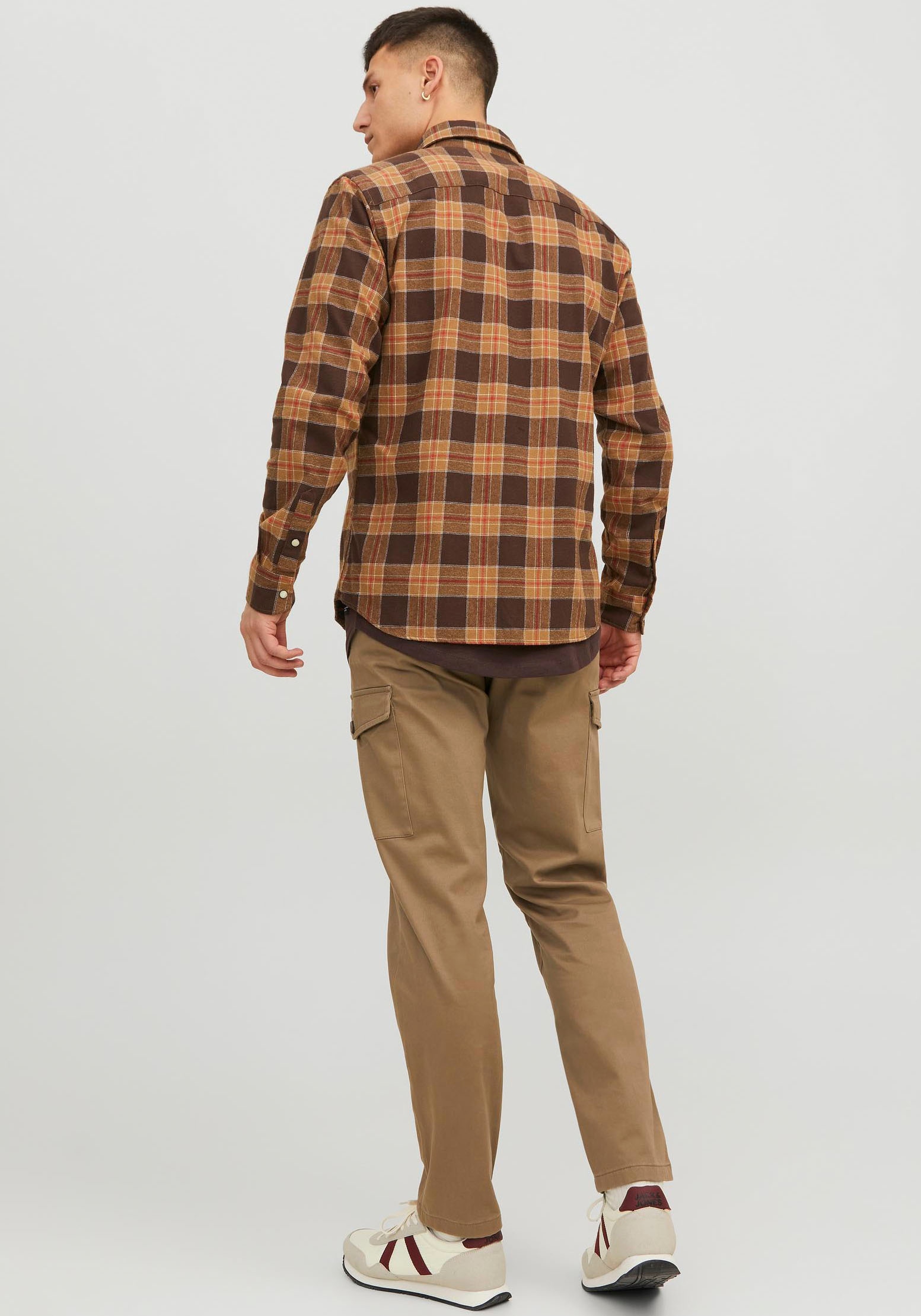 Jack & Jones Langarmhemd »JJSHERIDAN FALL CHECK SHIRT LS«, mit Brusttaschen