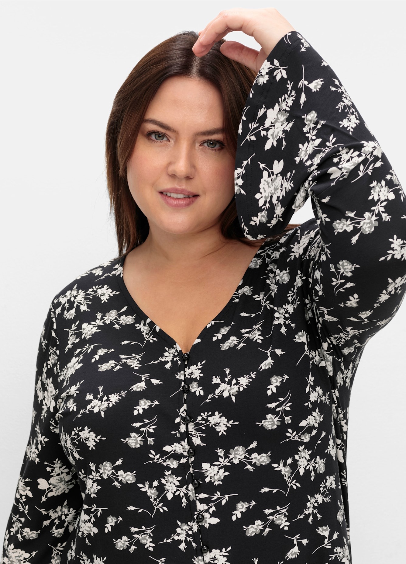 Sheego Langarmshirt »Langarmshirt«, (1 tlg.)