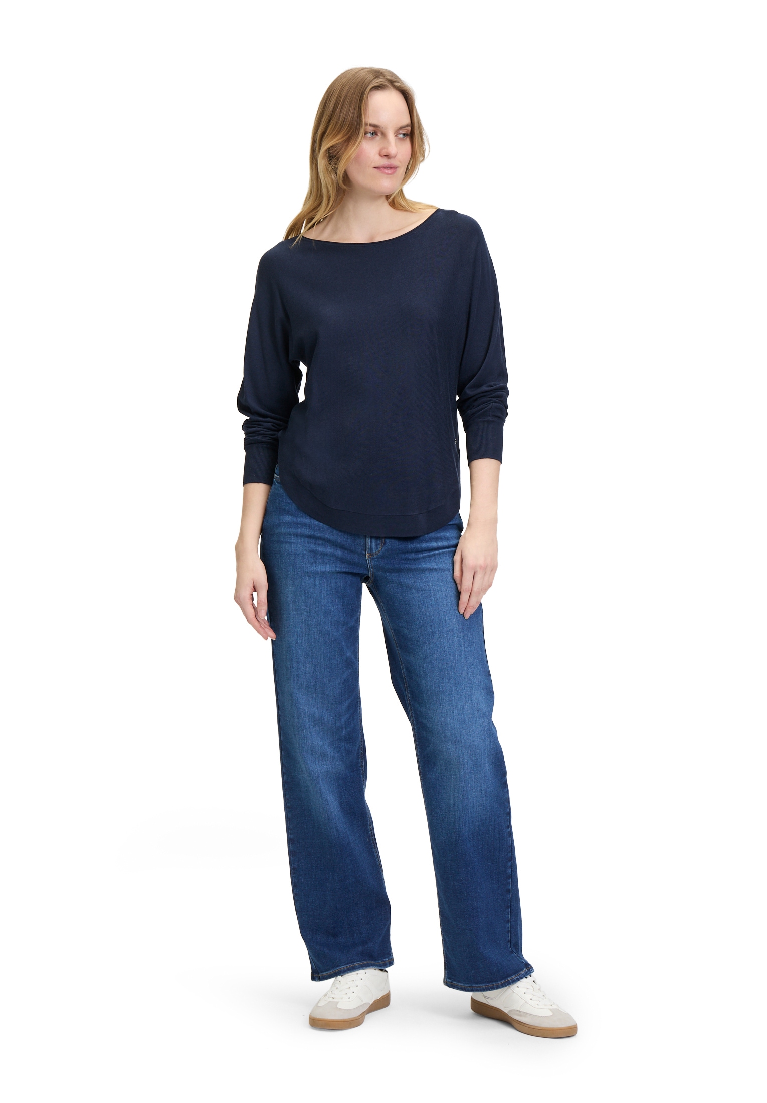 Betty&Co Strickpullover »Betty & Co Feinstrickpullover mit U-Boot-Ausschnitt«, (1 tlg.), Schlitz