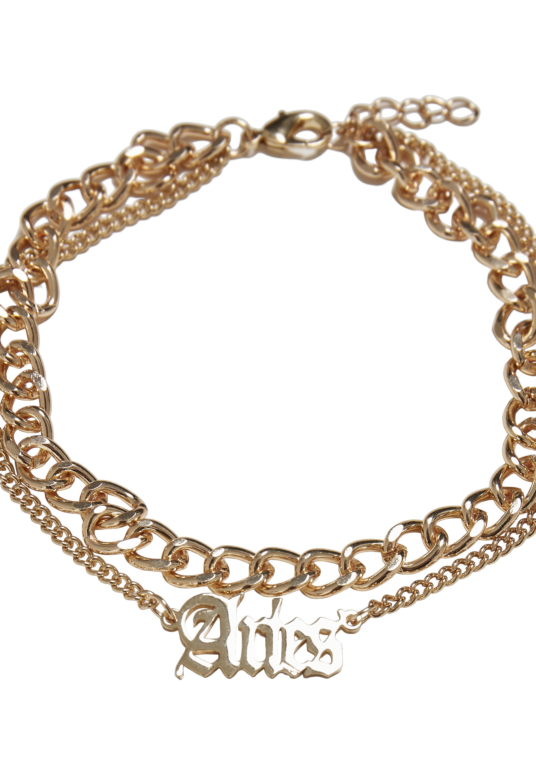 URBAN CLASSICS Fußkette »Urban Classics Unisex Zodiac Golden Anklet«