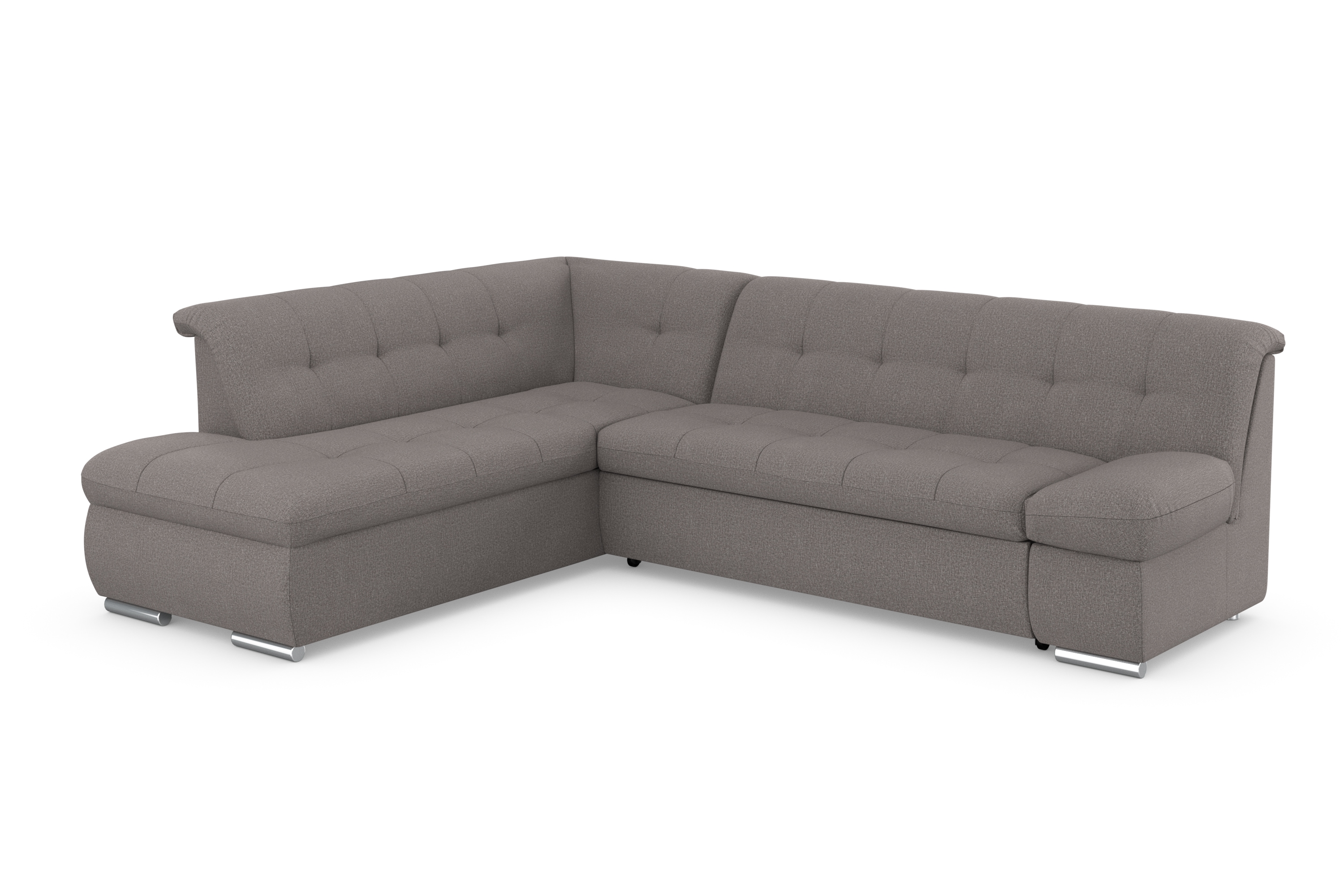 DOMO collection Ecksofa "MONA 271x213 cm, modern und komfortabel" whlw. mit Bett- und Armlehnfunktion, L-Form