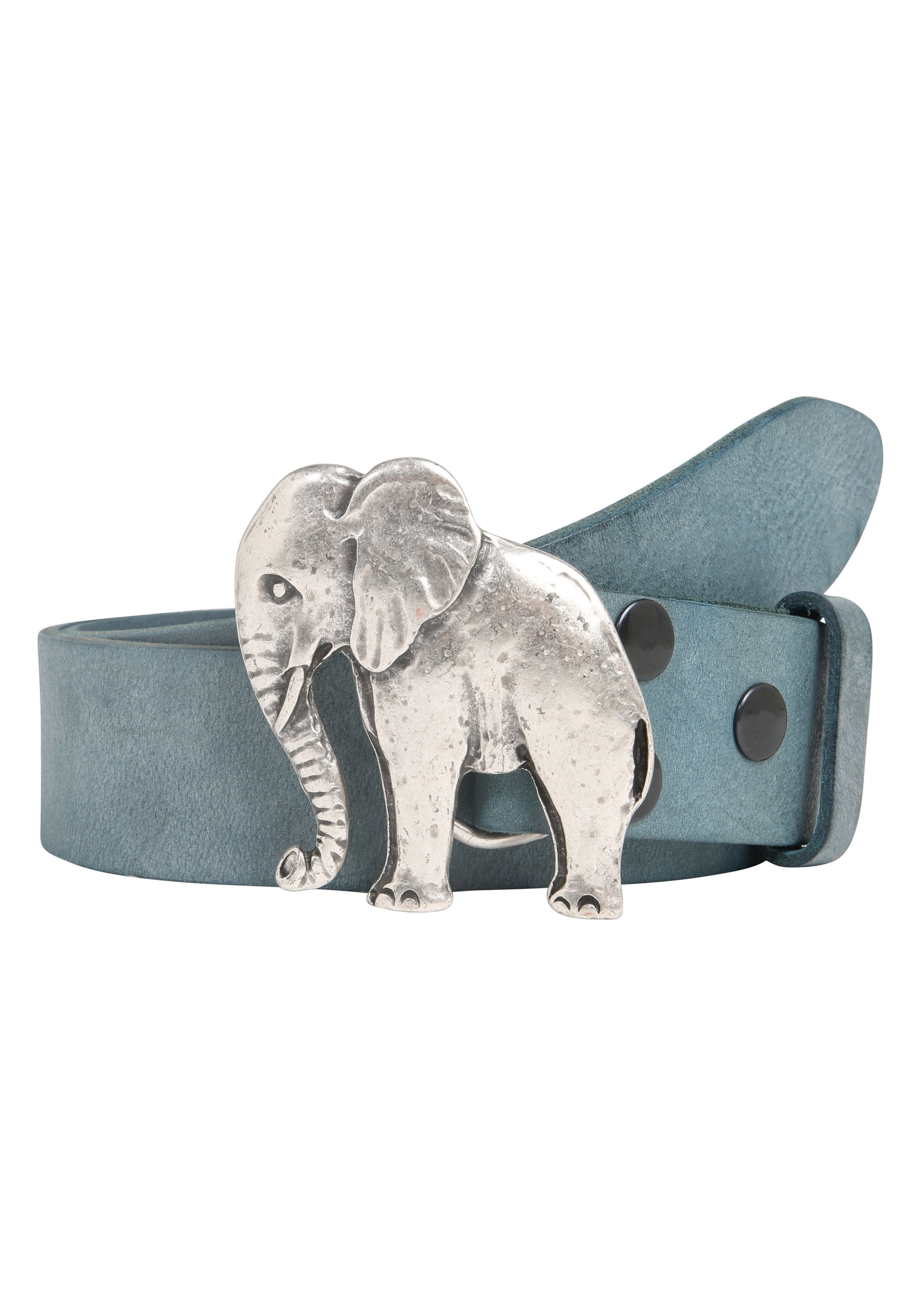Rettungsring Gürtel ""Gump Jeansblau", mit austauschbarer Schließe "Elefant""