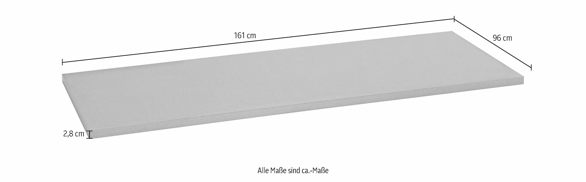 wiho Küchen Arbeitsplatte »Ela«, | BAUR cm Kochinsel Breite bestellen »Ela«, für 161