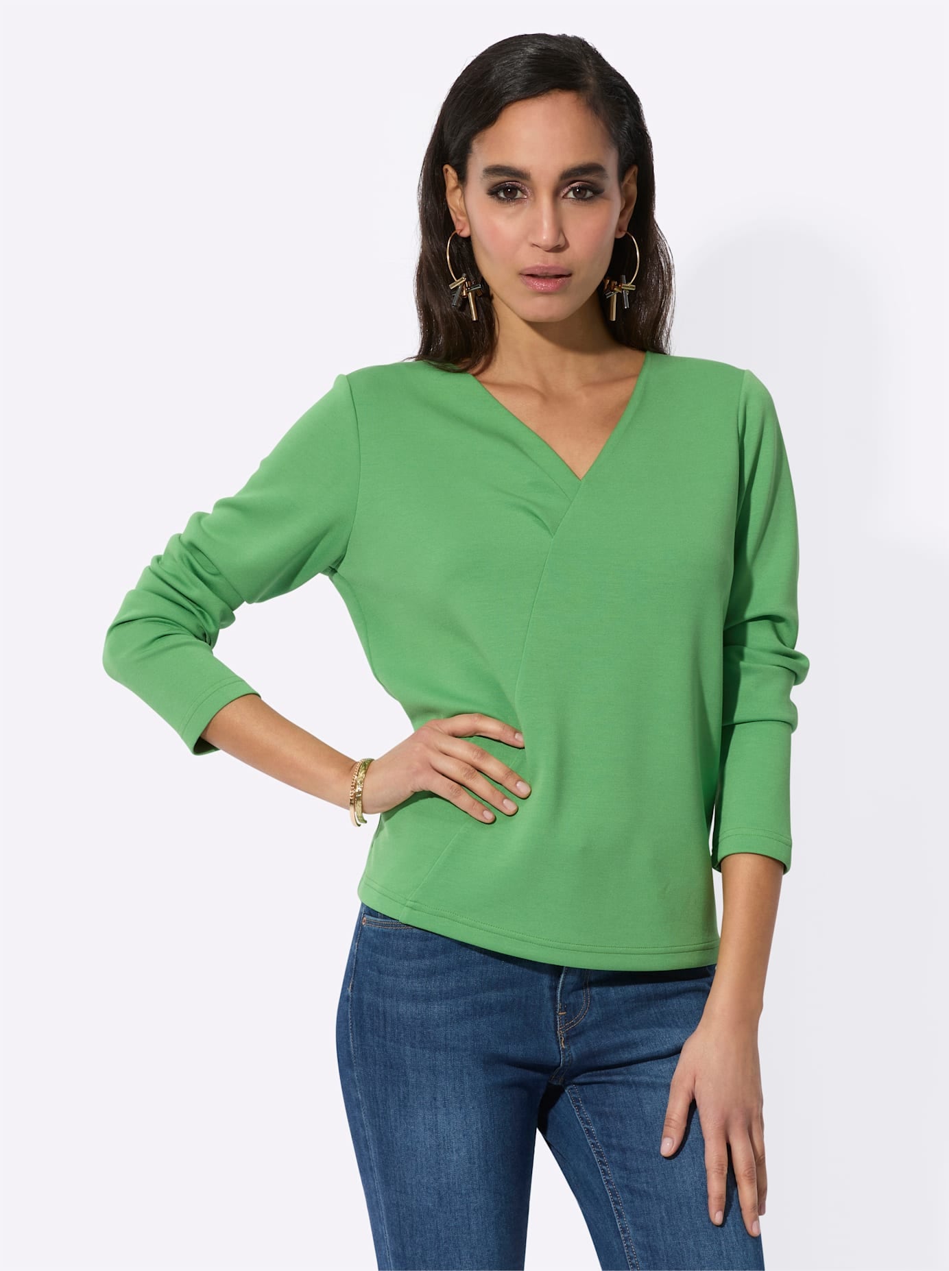 creation L V-Shirt "Modal-Mix-Shirt", (1 tlg.) günstig online kaufen