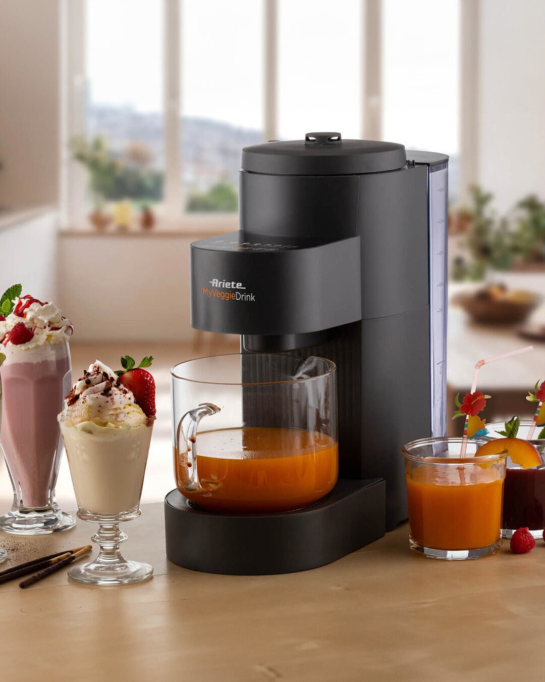 Ariete Entsafter »My VeggieDrink« 1200 W Pflanzenmilch-, Milchshake-Zubereiter und Entsafter in Einem, 1,5 L