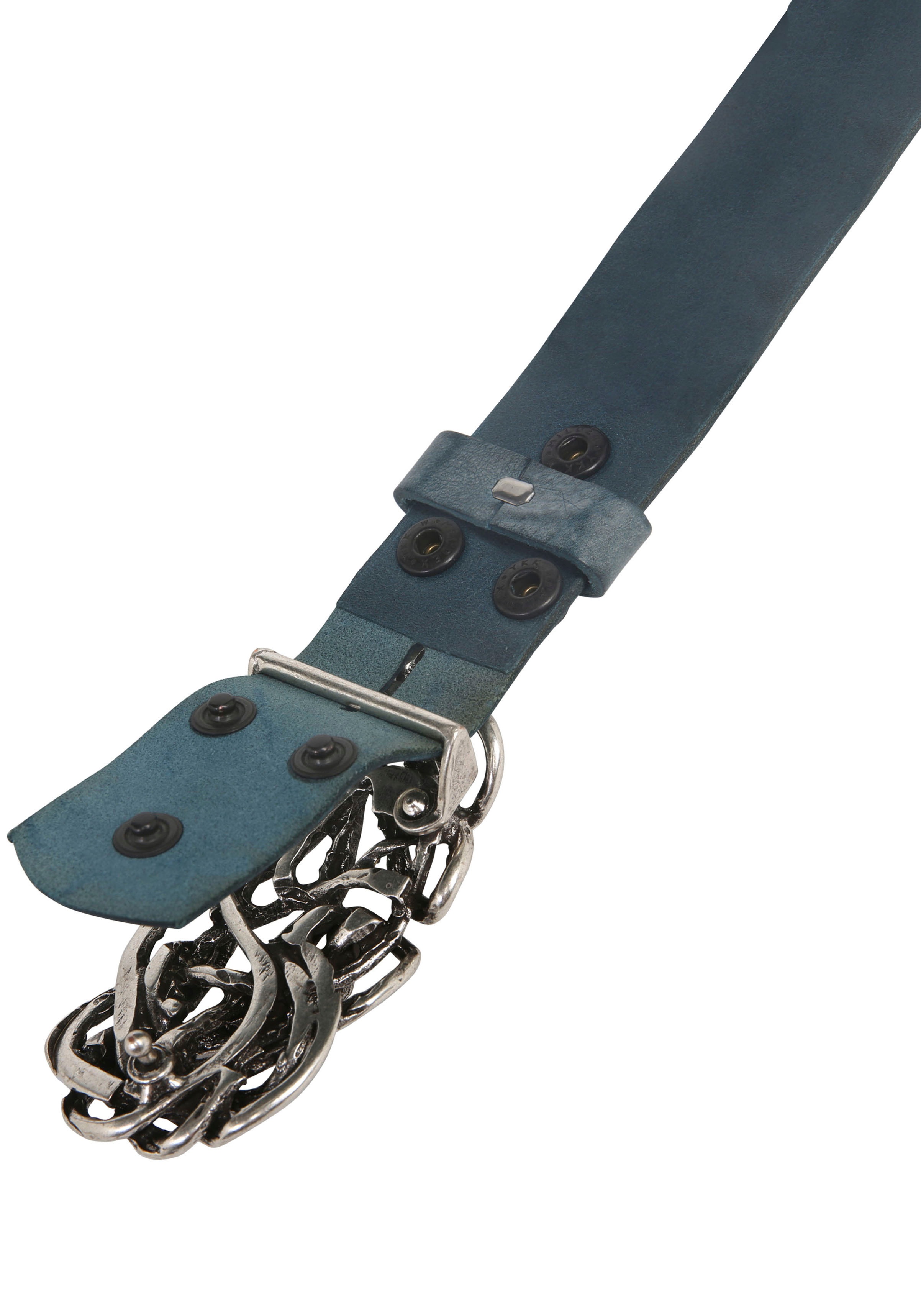 Thumbnail - Rettungsring Gürtel Ledergürtel mit austauschbarer Schließe "Strohknoten"