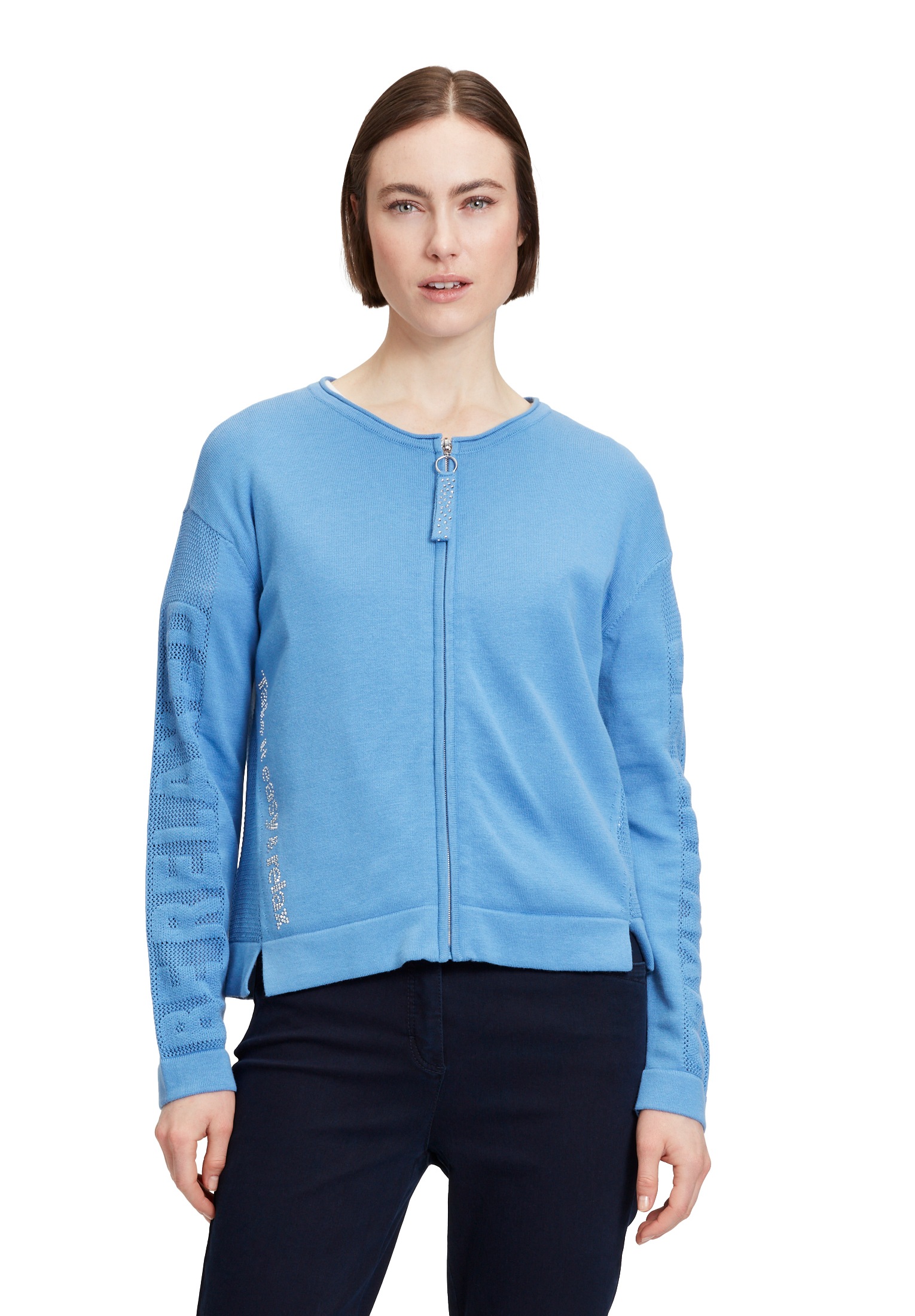 Betty Barclay Strickjacke "Betty Barclay Strick-Cardigan mit Strickdetails", Hotfix