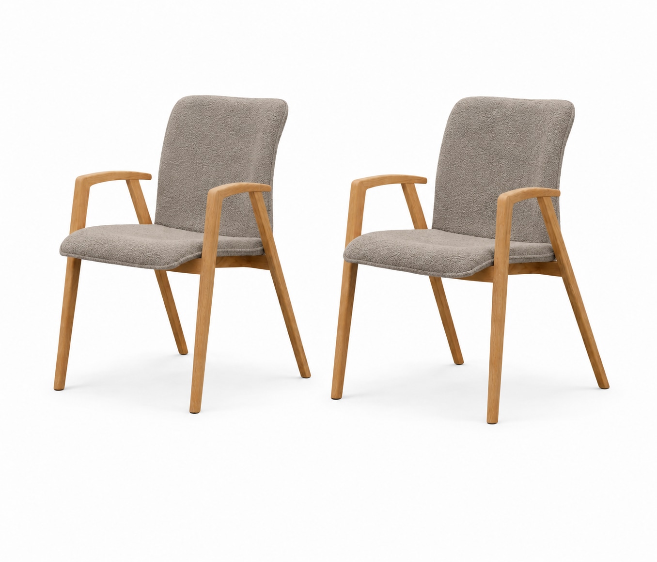 OTTO home "Loreen Esszimmerstuhl, Polsterstuhl, Designstuhl" (Set) 2 Stk.mit Massivgestell, hochwertig gearbeitet, Armlehnen, stilvoll, bequem