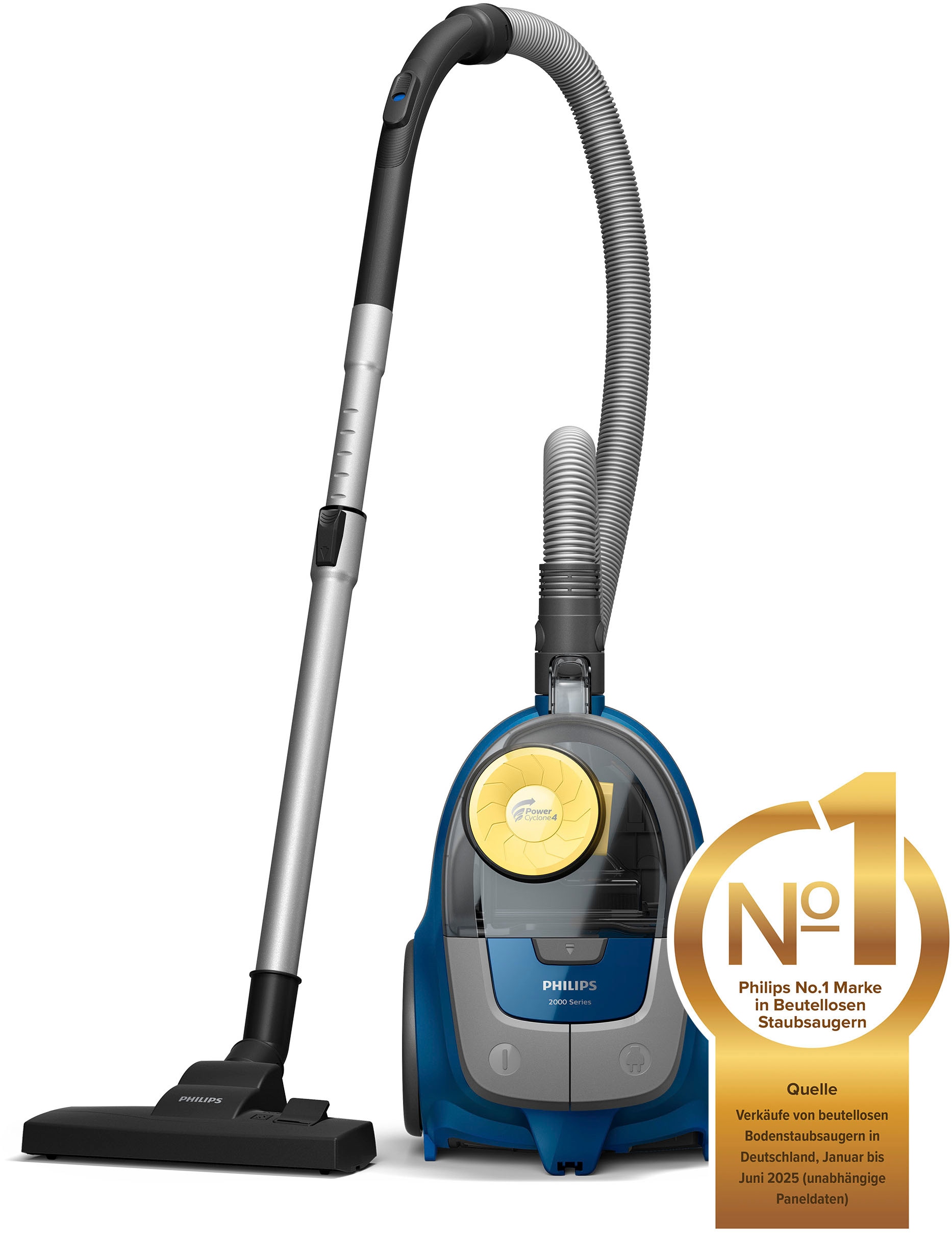 Philips Bodenstaubsauger »XB2125/09 2000 Serie« 850 W beutellos Super-Clean-Luftfilter, PowerCyclone 4, mit 1,3 l Fassungsvermögen