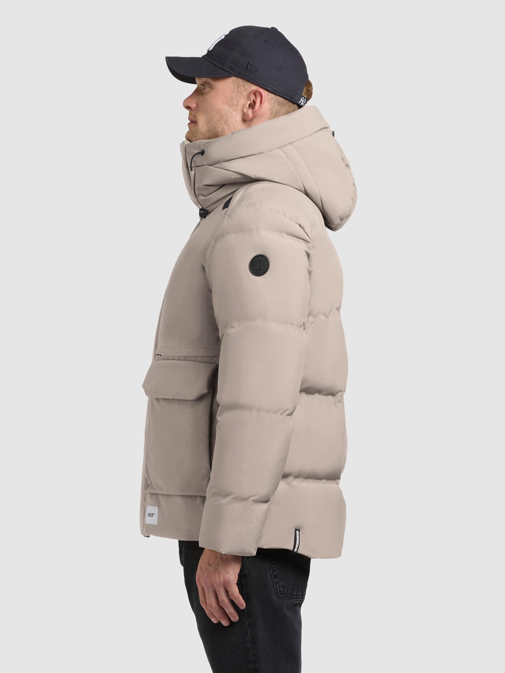 khujo Winterjacke "Dave" mit Kapuze Warme Herren Outdoorjacke mit Rucksackt günstig online kaufen