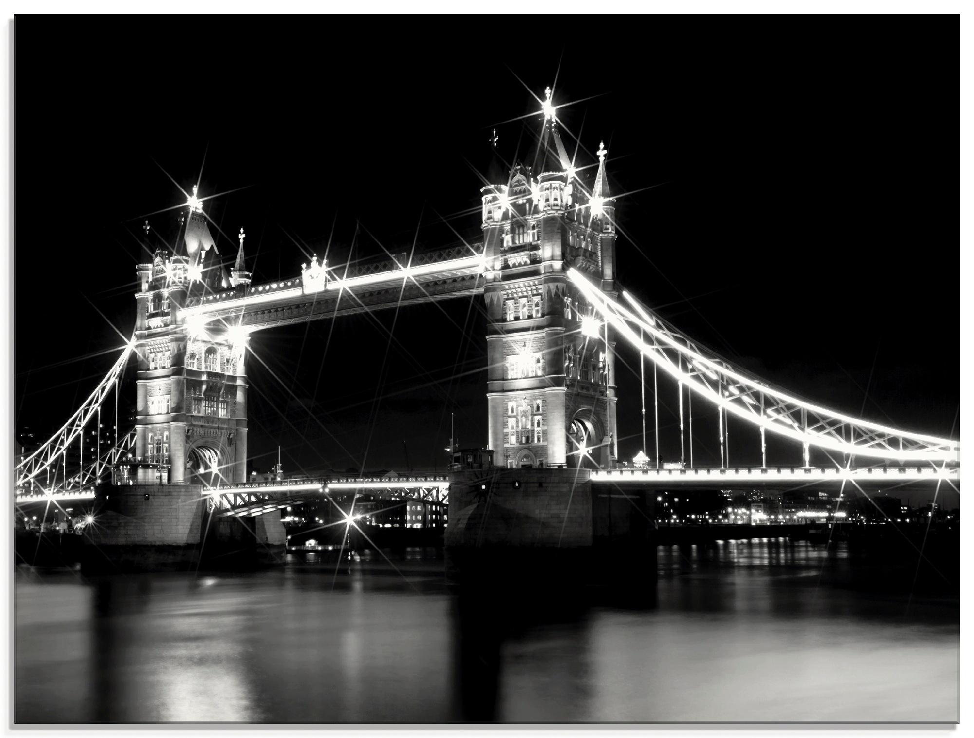 Artland Glasbild "Tower Bridge London", Brücken, (1 St.), in verschiedenen Größen