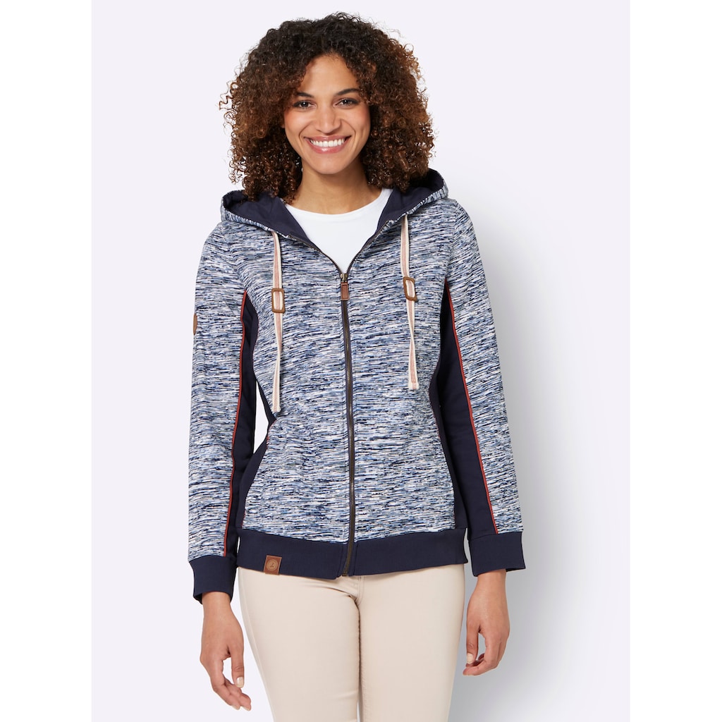 Casual Looks Shirtjacke »Sweatjacke«, (1 tlg.)