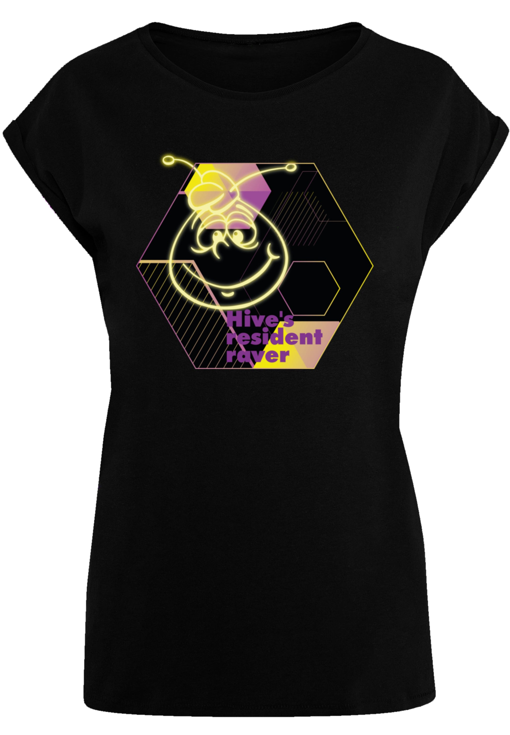 F4NT4STIC T-Shirt »Die Biene Maja Hives Resident Raver«, Retro, Heroes of Childhood, TV Serie