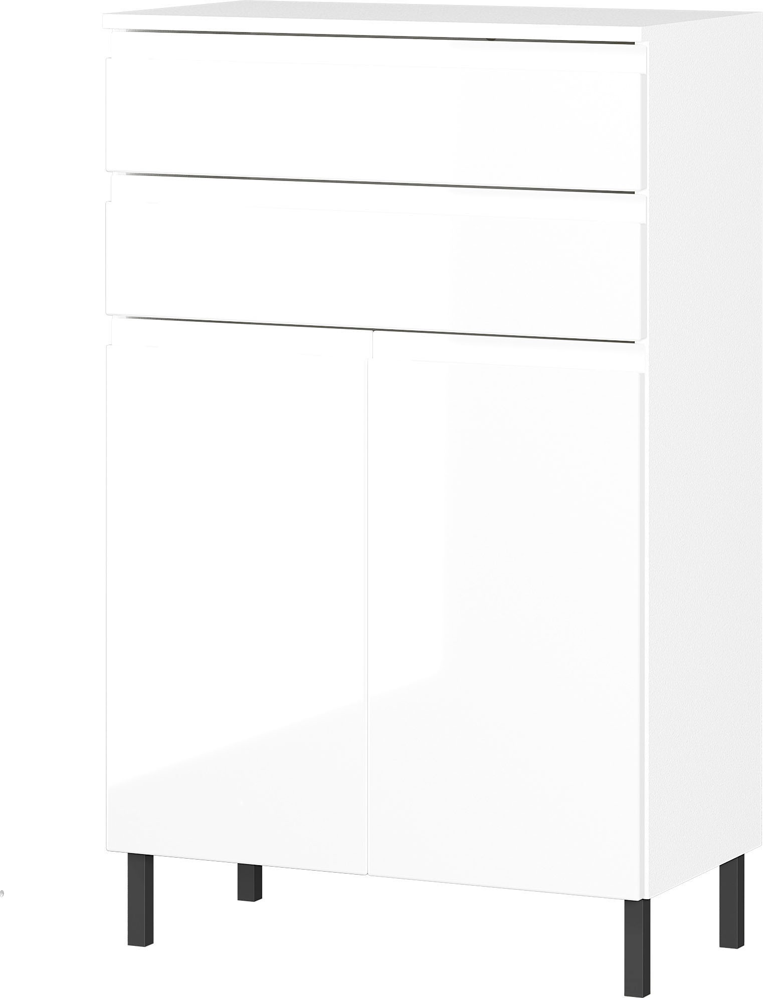 GERMANIA Badmöbel-Set »Scantic«, (5 St.), bestehend aus Kommode, Schrank, Hochschrank, Waschbeckenunterschrank