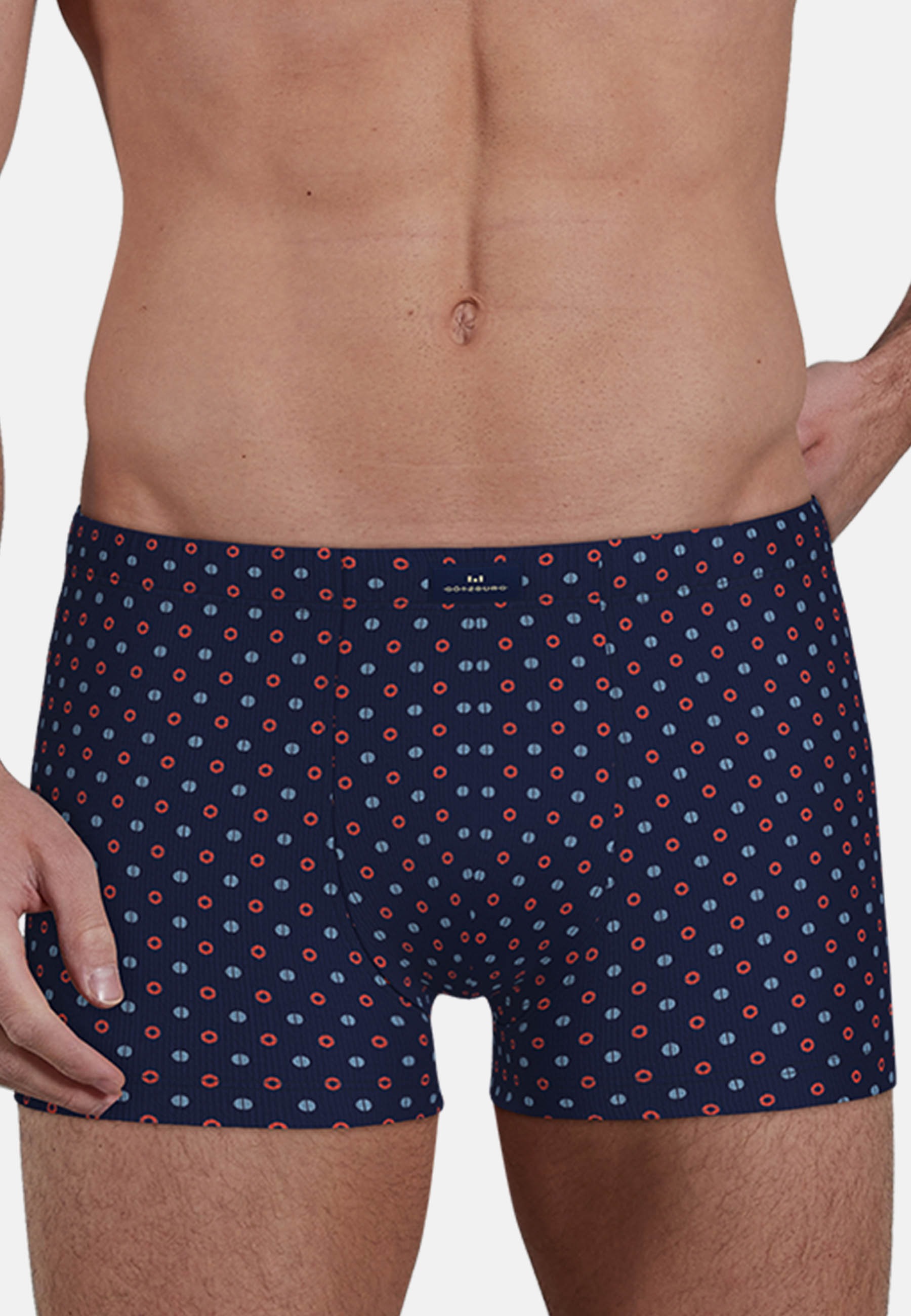 GÖTZBURG Retro Pants "Glasgow" 2er Pack, gemustert, basic, kurz, eng, atmun günstig online kaufen