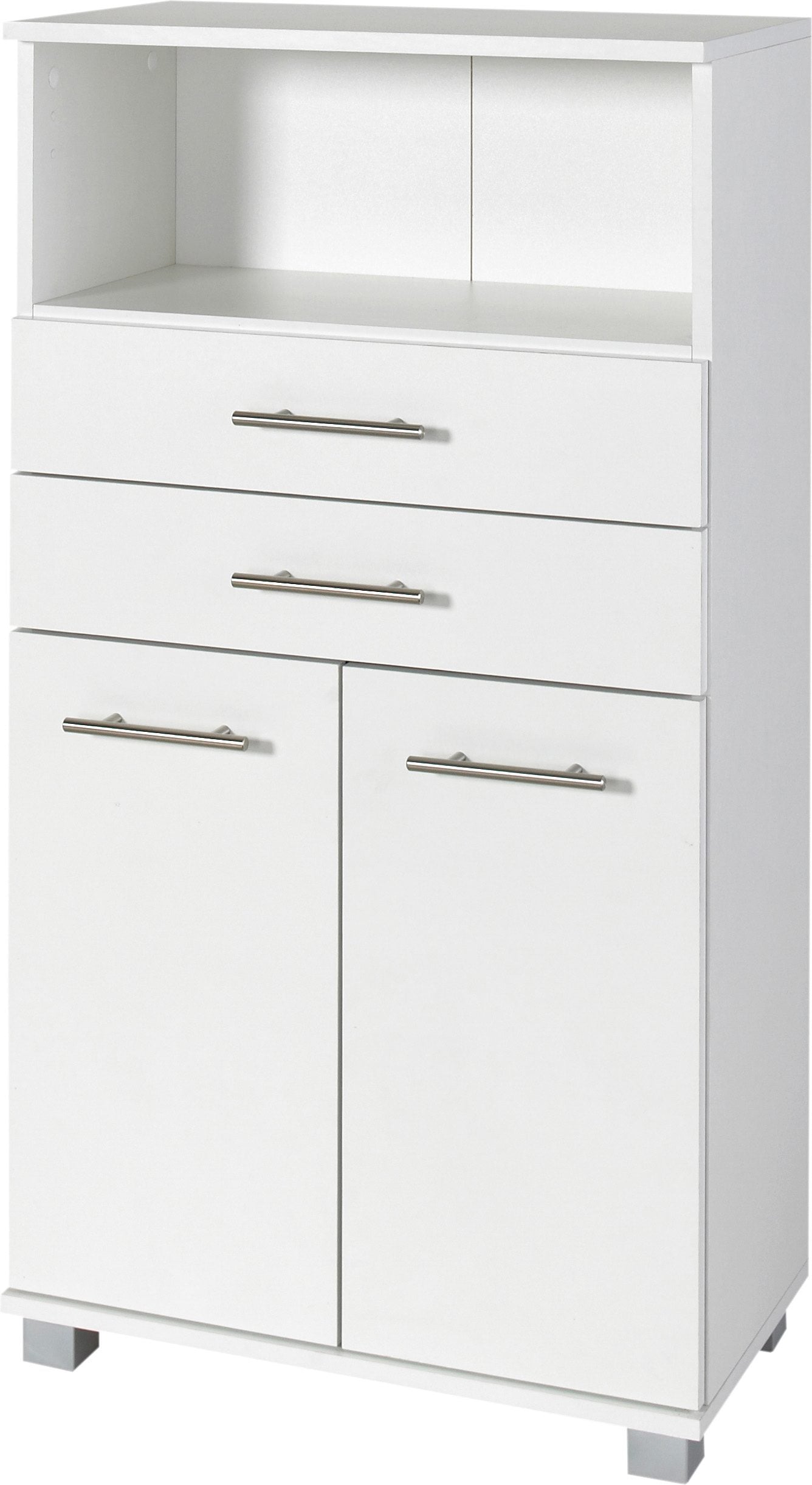 Schildmeyer Midischrank »Palermo, Made in Germany«, Breite 60 cm, verstellbarer Einlegeboden, Metallgriffe, 2 Schubkästen