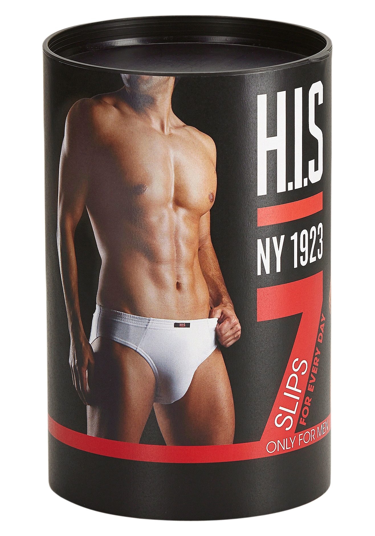 H.I.S Slip »Unterhosen für Herren«, (Dose, 7 St.), aus Baumwoll-Mix in einer Dose verpackt